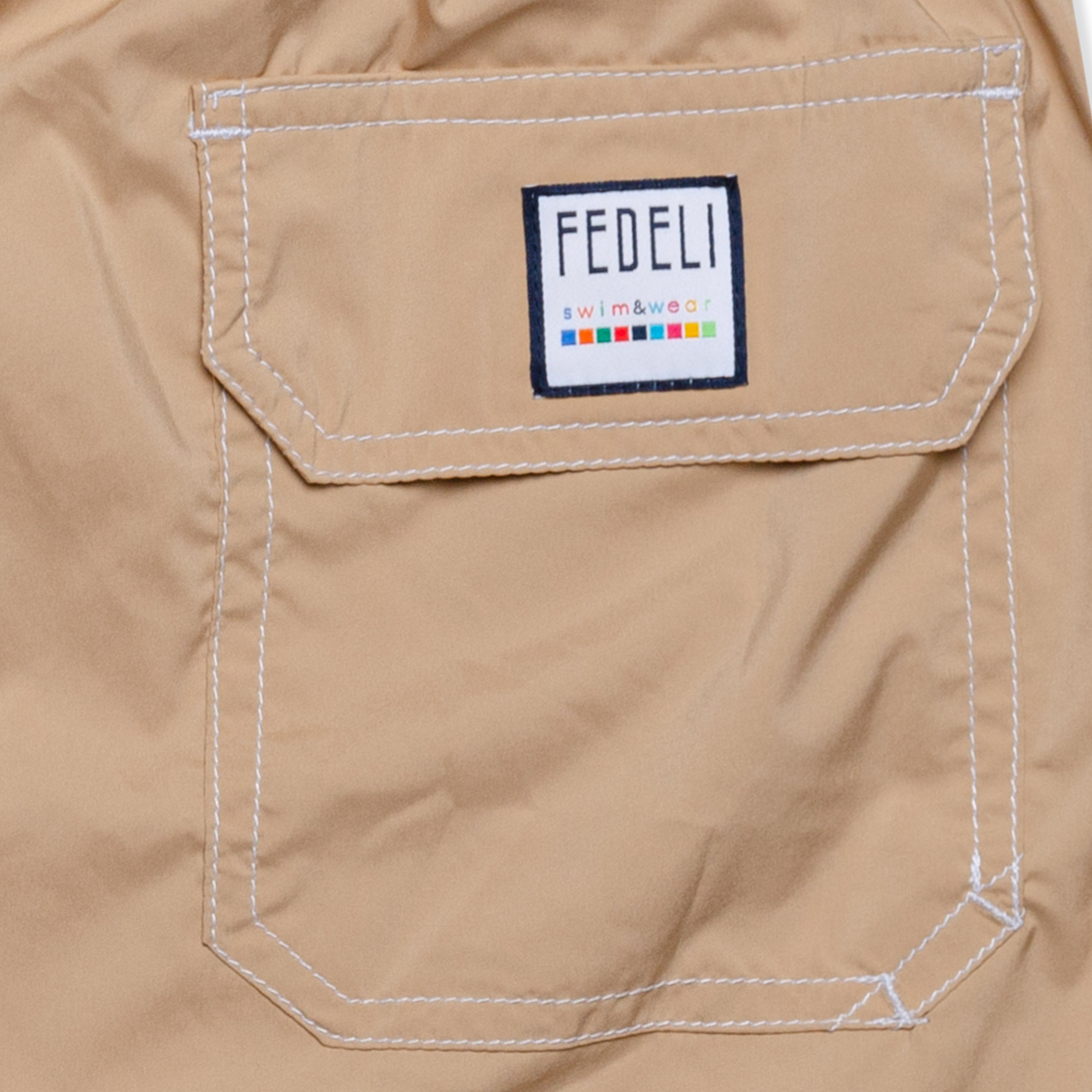 FEDELI Beige Madeira Airstop Swim Shorts Trunks NEW Size 3XL FEDELI
