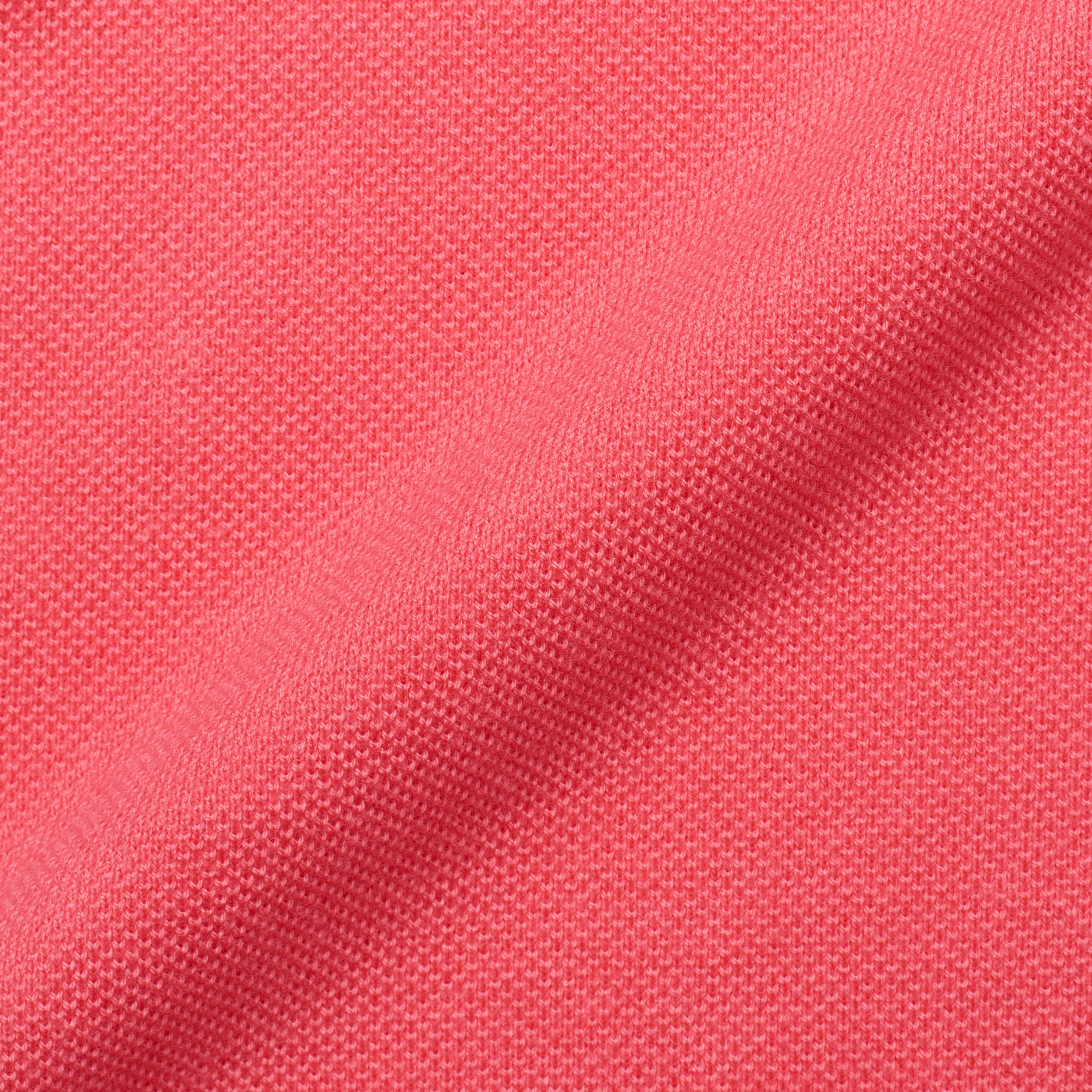 FEDELI "Tommy" Dark Pink Cotton Short Sleeve Pique Polo Shirt 50 NEW US M FEDELI