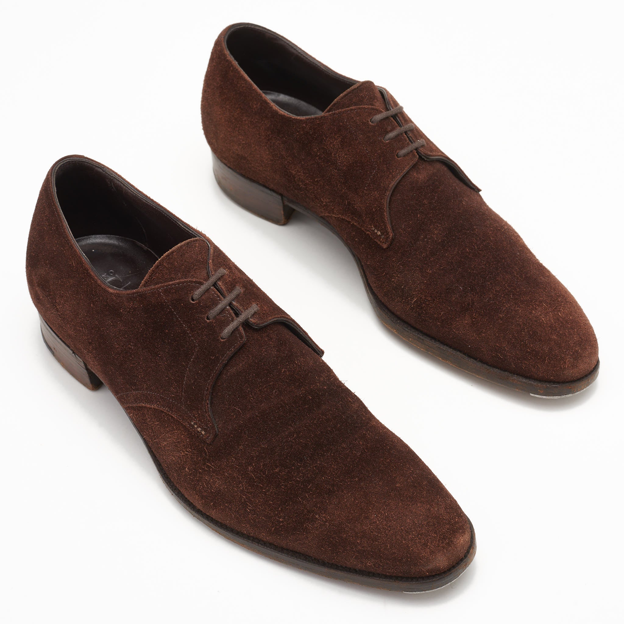 GAZIANO & GIRLING "Derwent" Brown Suede Derby Shoes UK 7E US 7.5 Last DG70 GAZIANO & GIRLING
