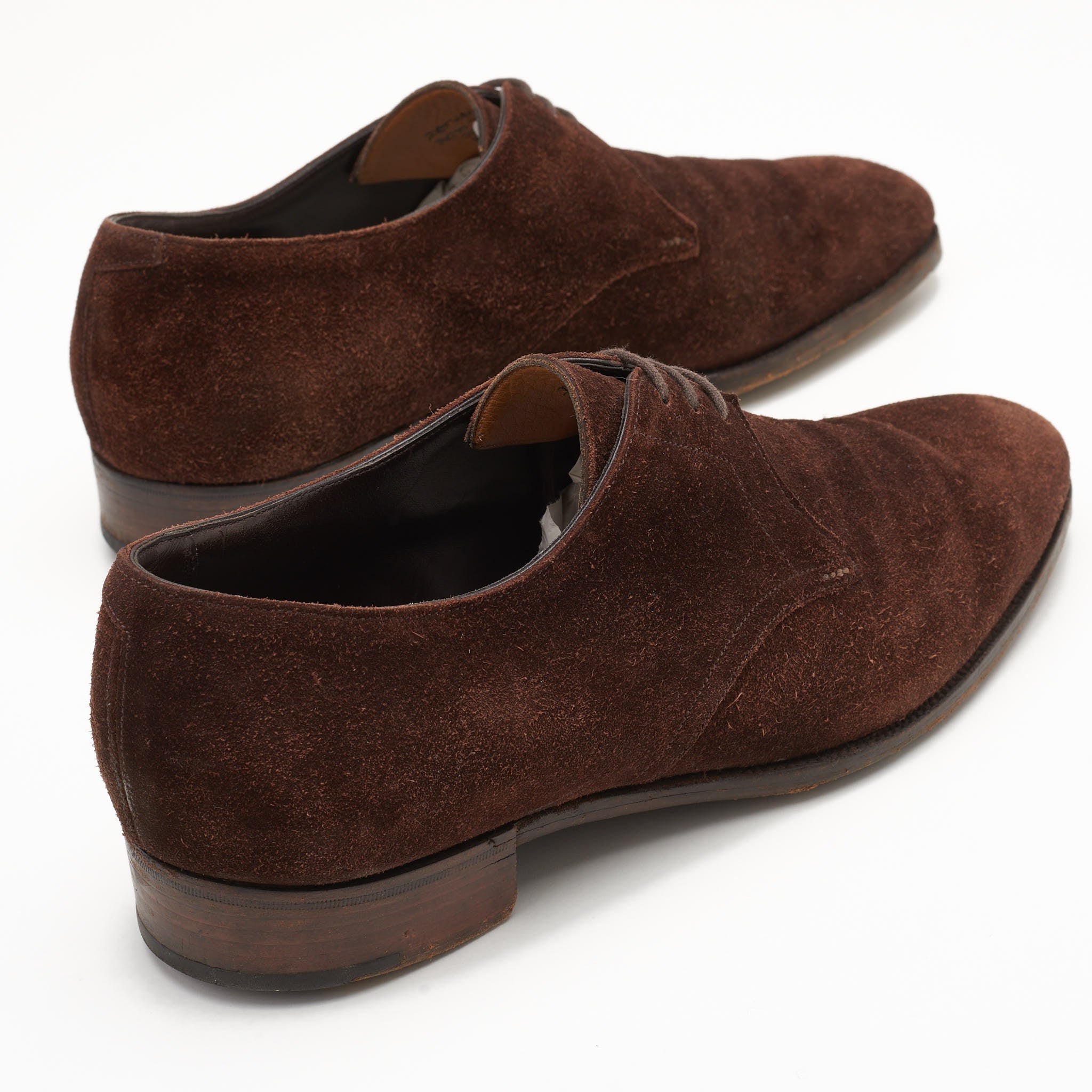 GAZIANO & GIRLING "Derwent" Brown Suede Derby Shoes UK 7E US 7.5 Last DG70 GAZIANO & GIRLING