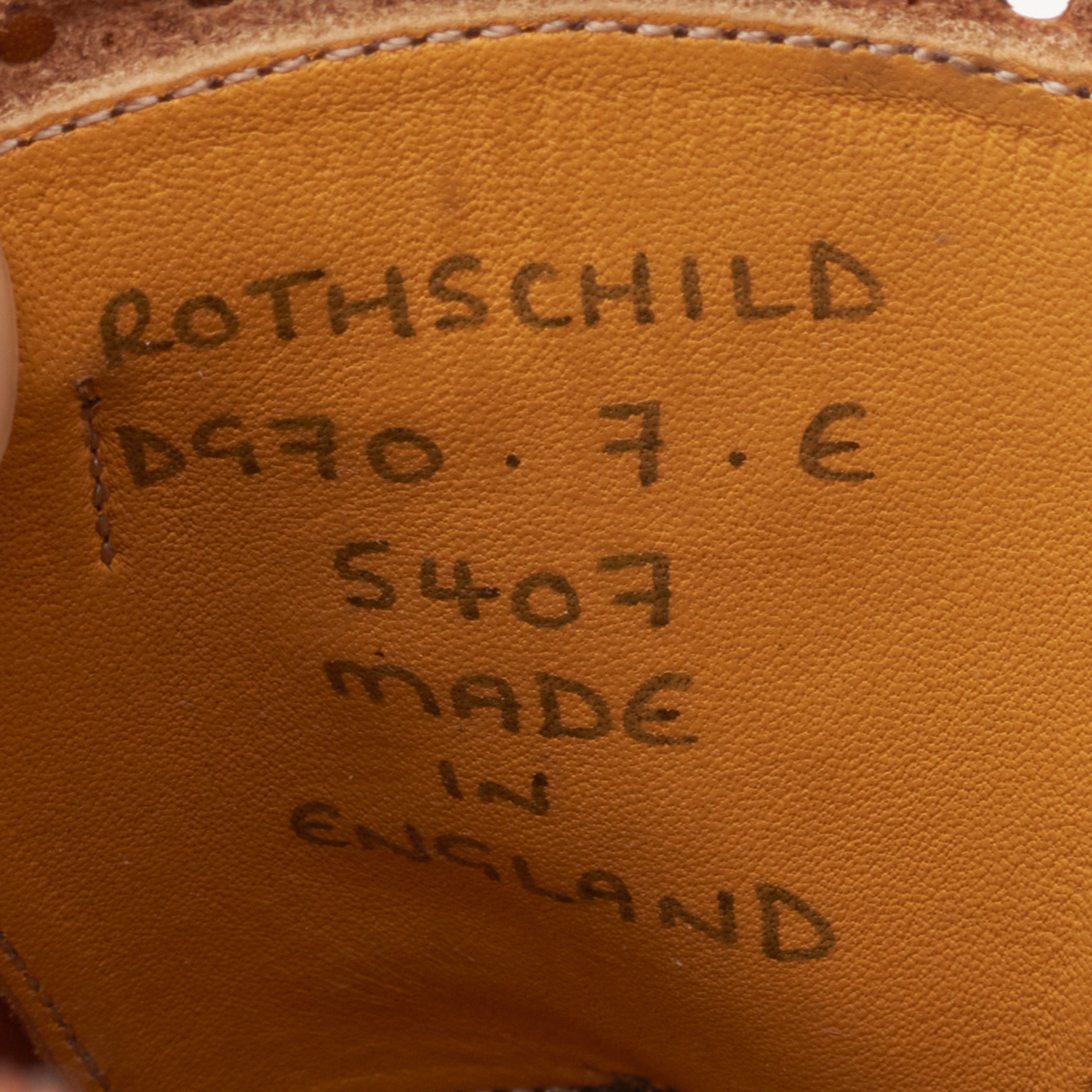 GAZIANO & GIRLING "Rothschild" Brown Oxford Dress Shoes UK 7E US 7.5 Last DG70 GAZIANO & GIRLING