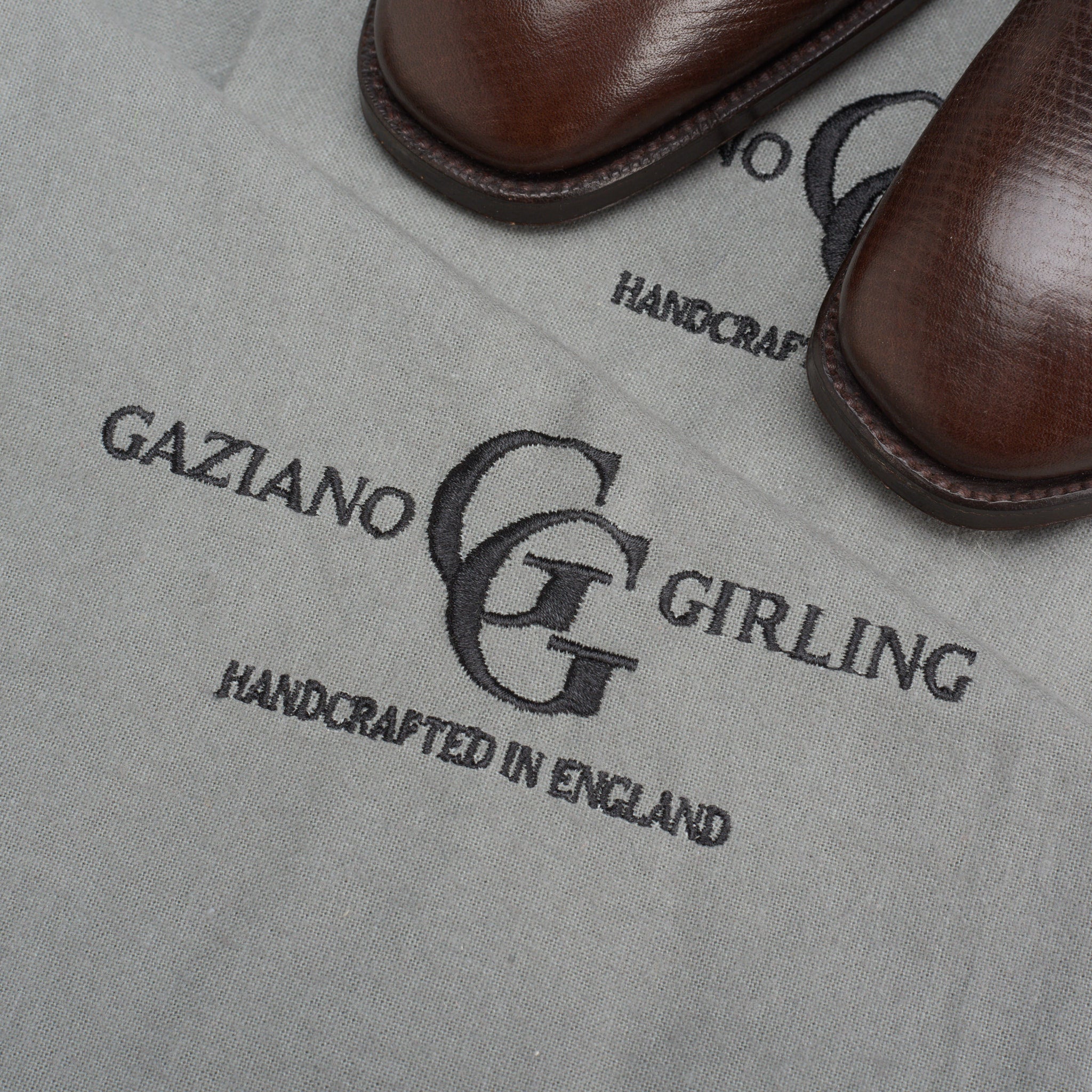 GAZIANO & GIRLING "Wilde" Brown Derby Dress Shoes UK 8E NEW US 8.5 Last MH71 GAZIANO & GIRLING