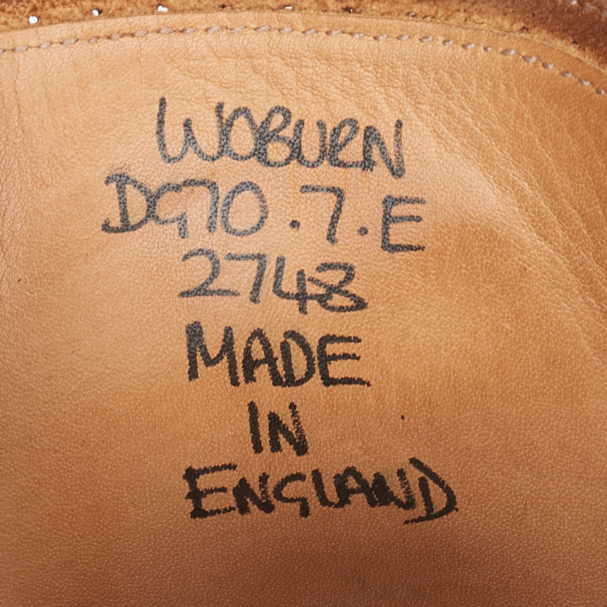 GAZIANO & GIRLING "Woburn" Cognac Derby Dress Shoes UK 7E US 7.5 Last DG70 GAZIANO & GIRLING
