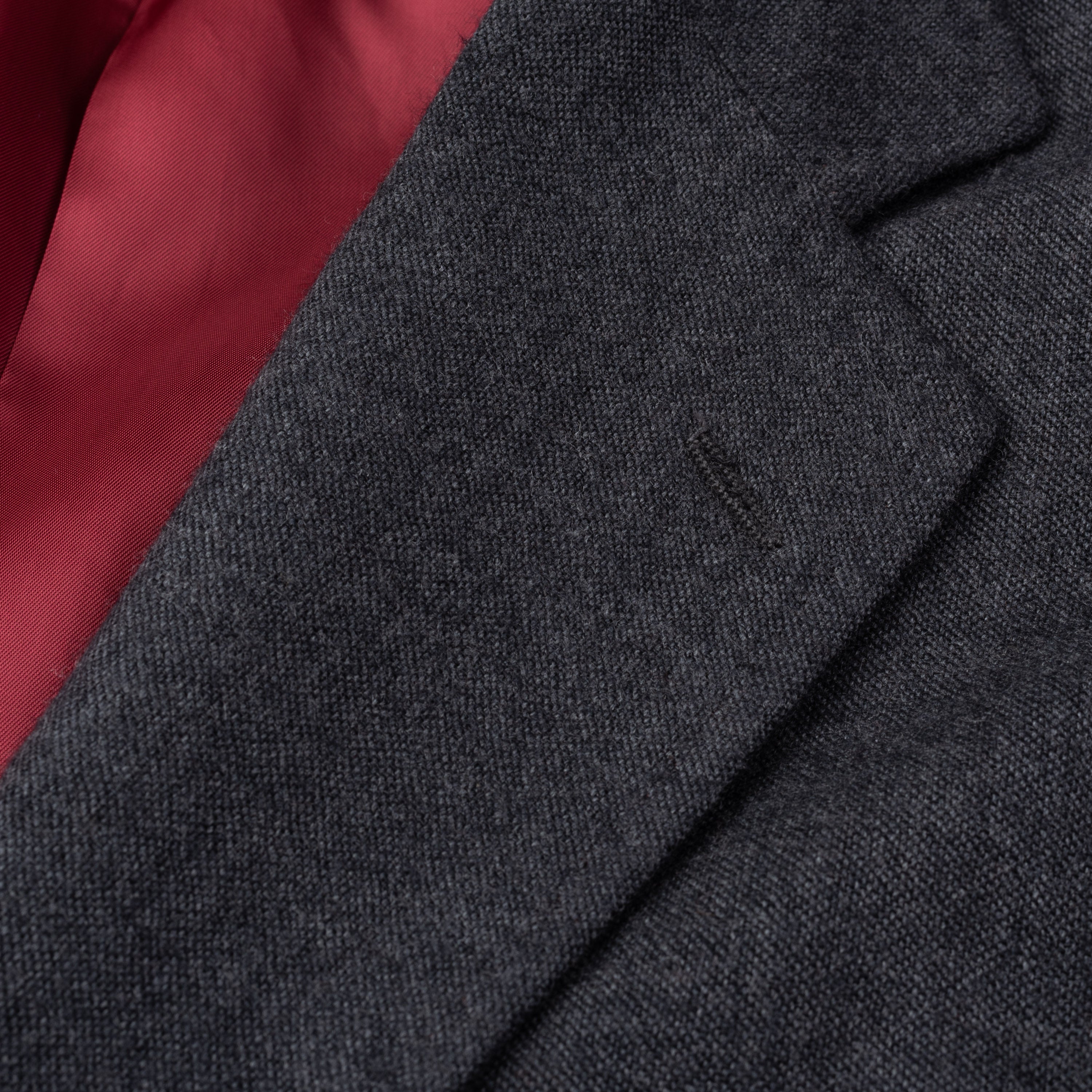 GIOVANNI CASTANGIA Handmade Gray Wool Flannel Jacket EU 50 NEW US 40 CASTANGIA