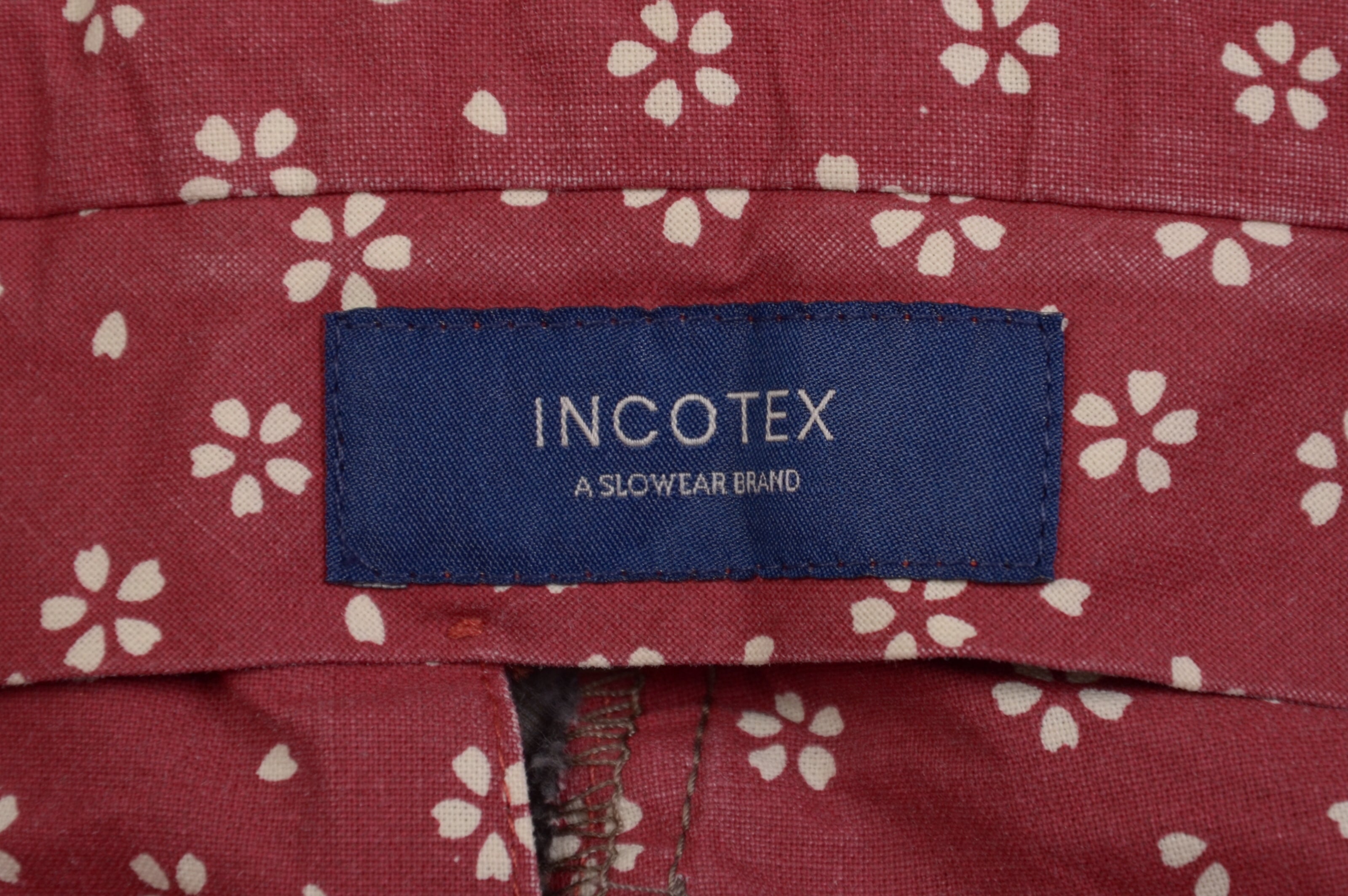 INCOTEX (Slowear) Slate Cotton Twill Flat Front Slim Fit Pants EU 54 NEW US 38 INCOTEX