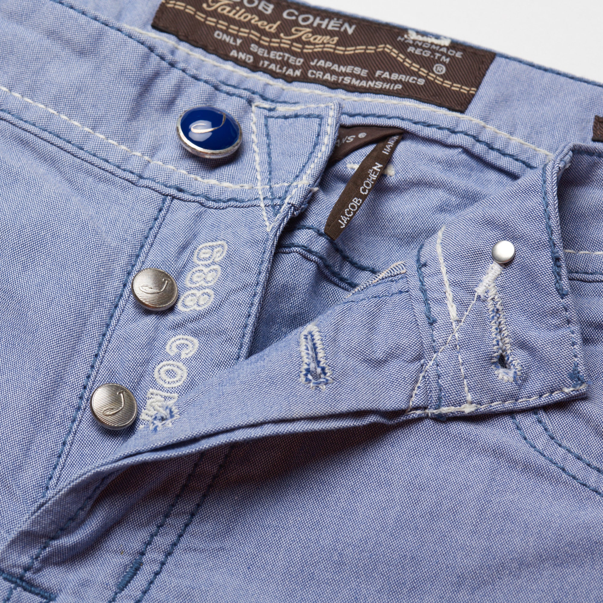 JACOB COHEN J688 Comfort Blue Cotton Stretch Slim Fit Jeans Pants US 33 JACOB COHEN