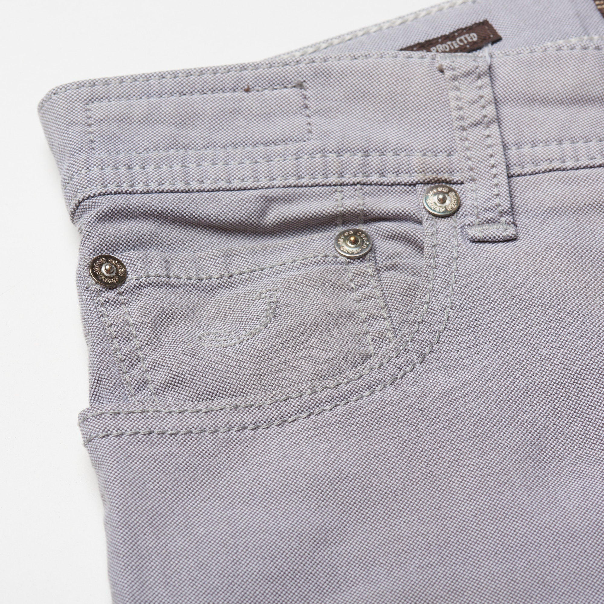 JACOB COHEN J688 Comfort Gray Cotton Stretch Slim Fit Jeans Pants US 33 JACOB COHEN