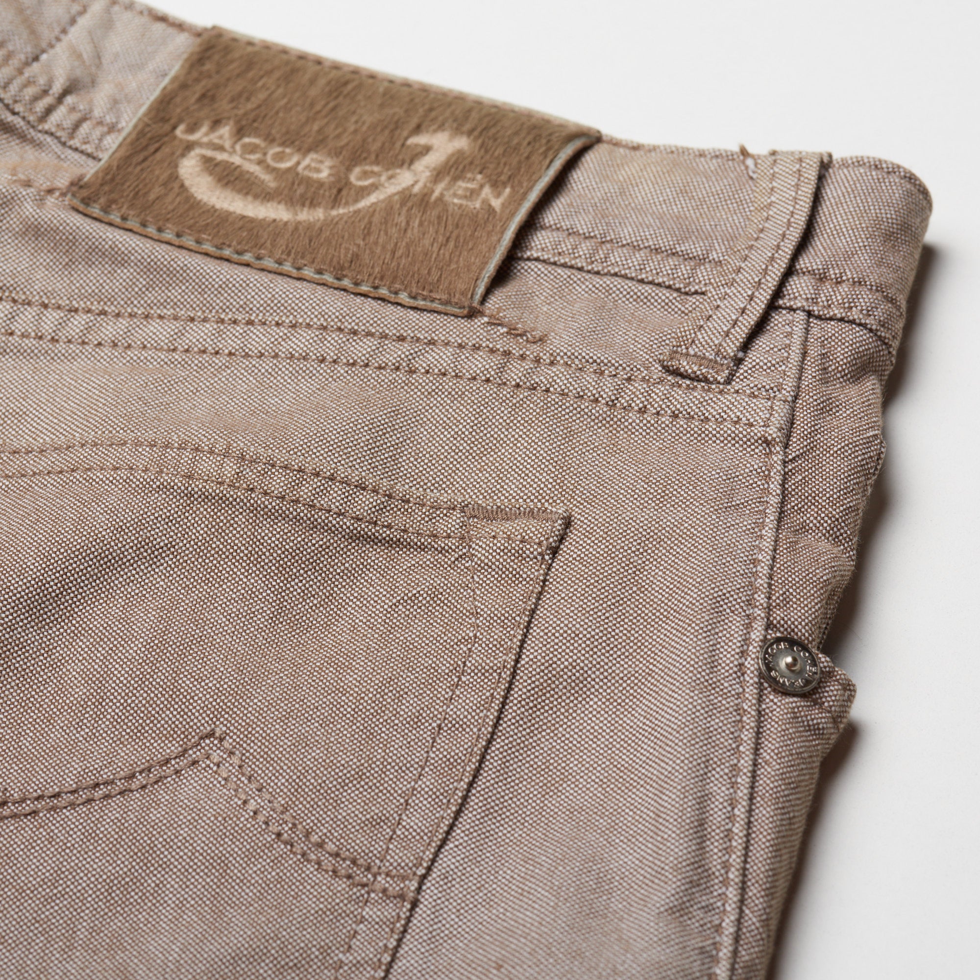 JACOB COHEN W622 Comfort Light Brown Cotton Stretch Slim Fit Jeans Pants US 33 JACOB COHEN