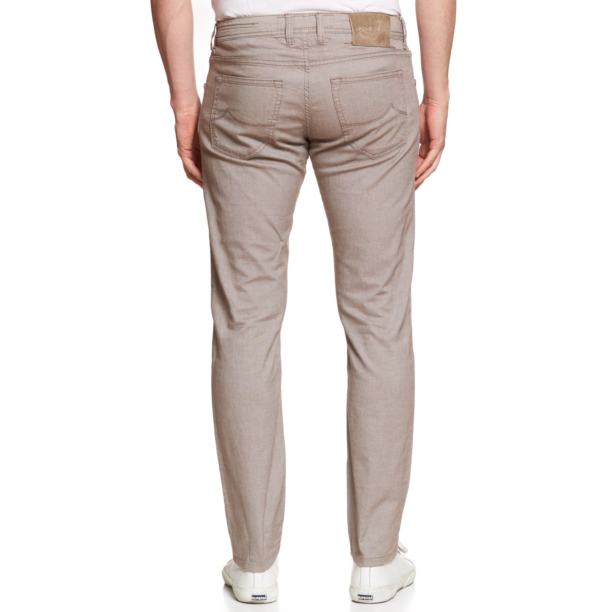 JACOB COHEN W622 Comfort Light Brown Cotton Stretch Slim Fit Jeans Pants US 33 JACOB COHEN