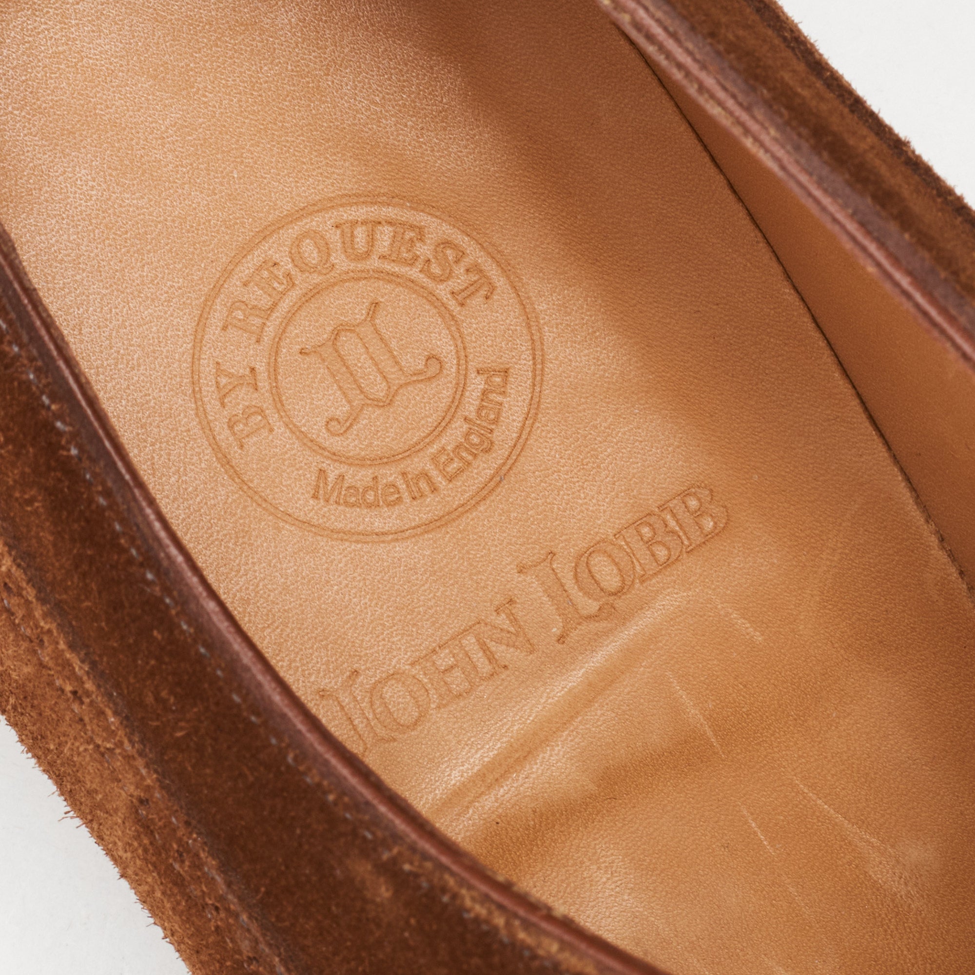 JOHN LOBB By REQUEST "Cavendish" Suede Oxford Shoes UK 7.5E US 8.5 Last 7000 JOHN LOBB