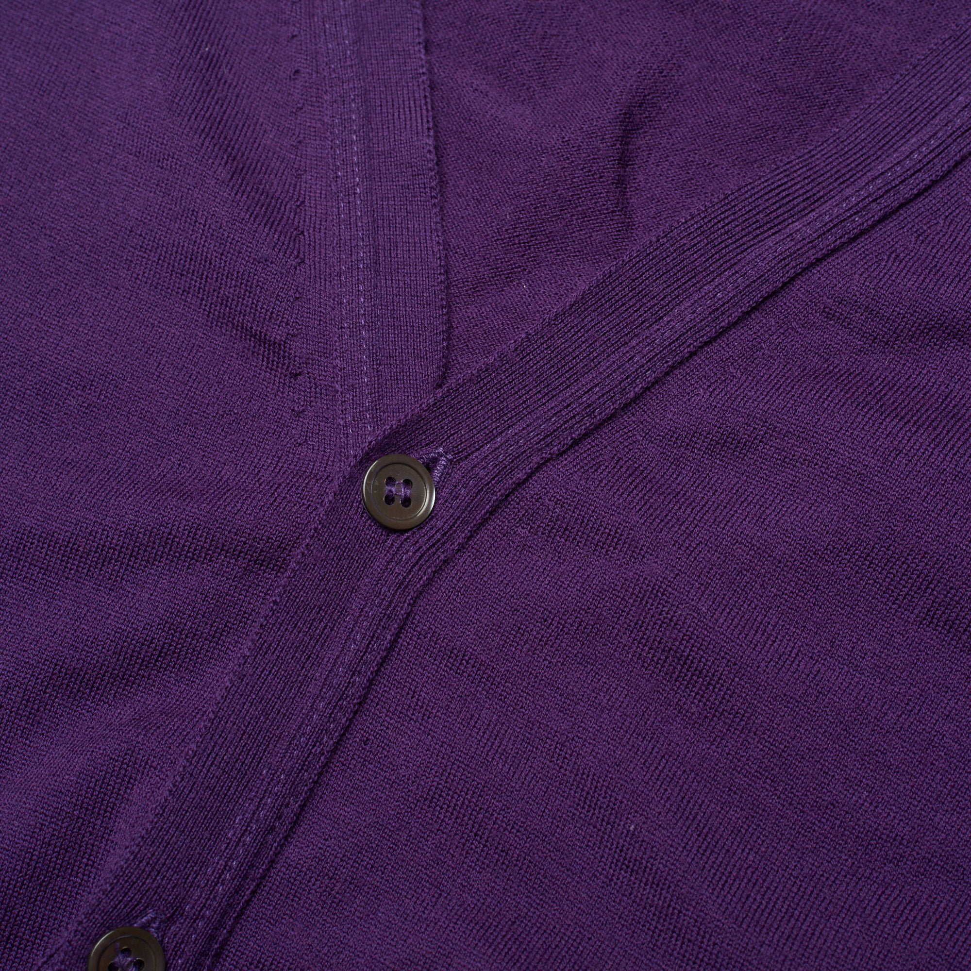 JOHN SMEDLEY Purple Merino Wool Cardigan Sweater EU 50 US M JOHN SMEDLEY