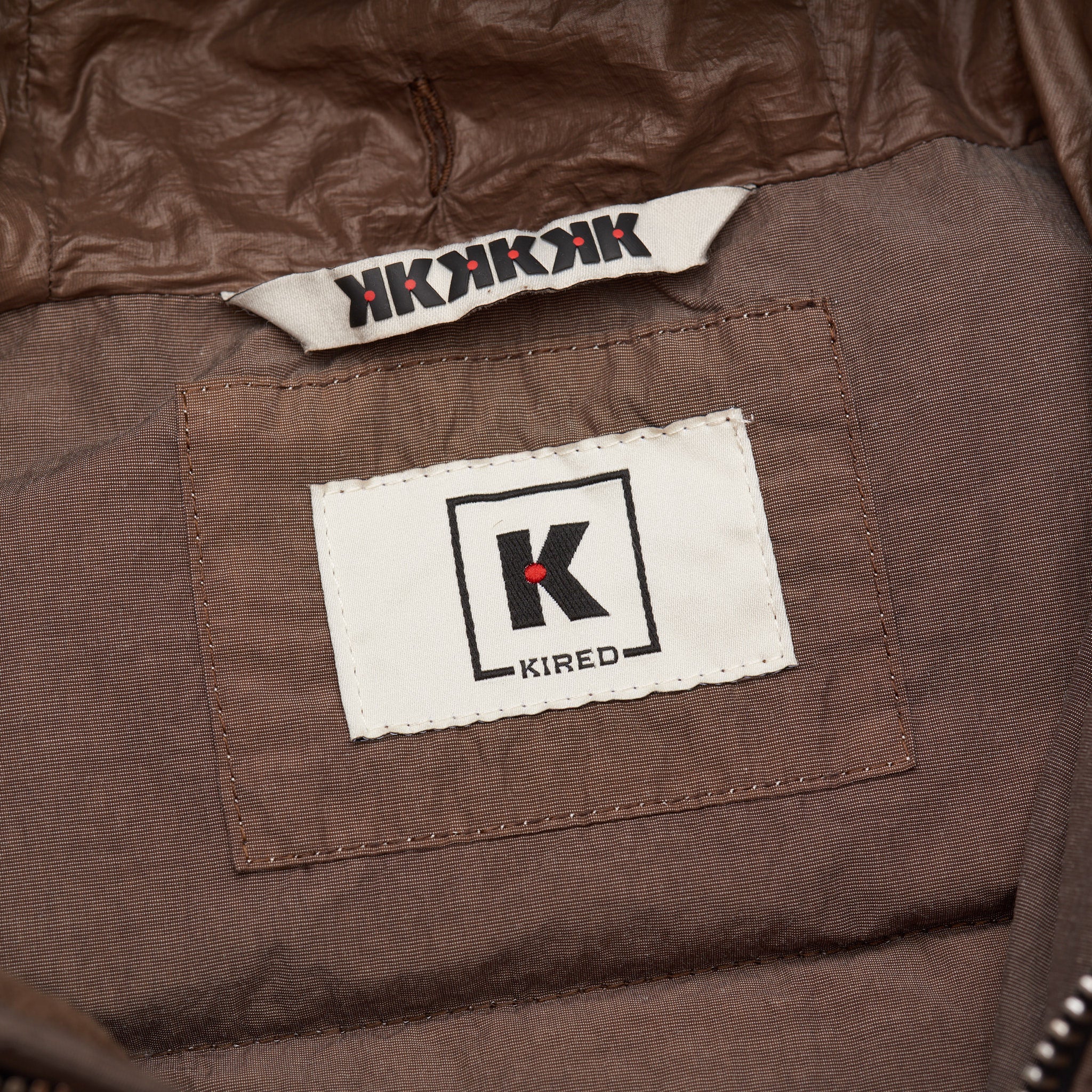 KITON KIRED Brown-Gray Goose Down Hooded Parka Puffer Jacket Coat 50 M KIRED