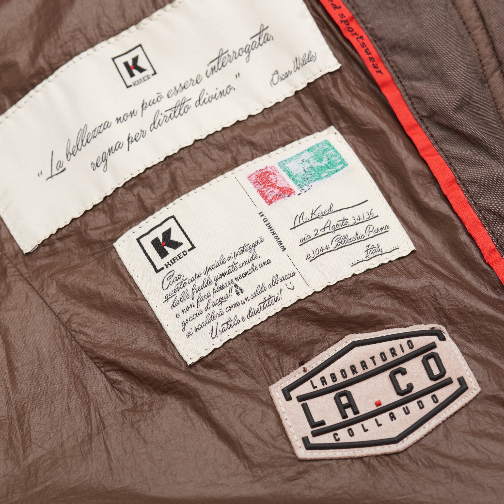 KITON KIRED Brown-Gray Goose Down Hooded Parka Puffer Jacket Coat 50 M KIRED