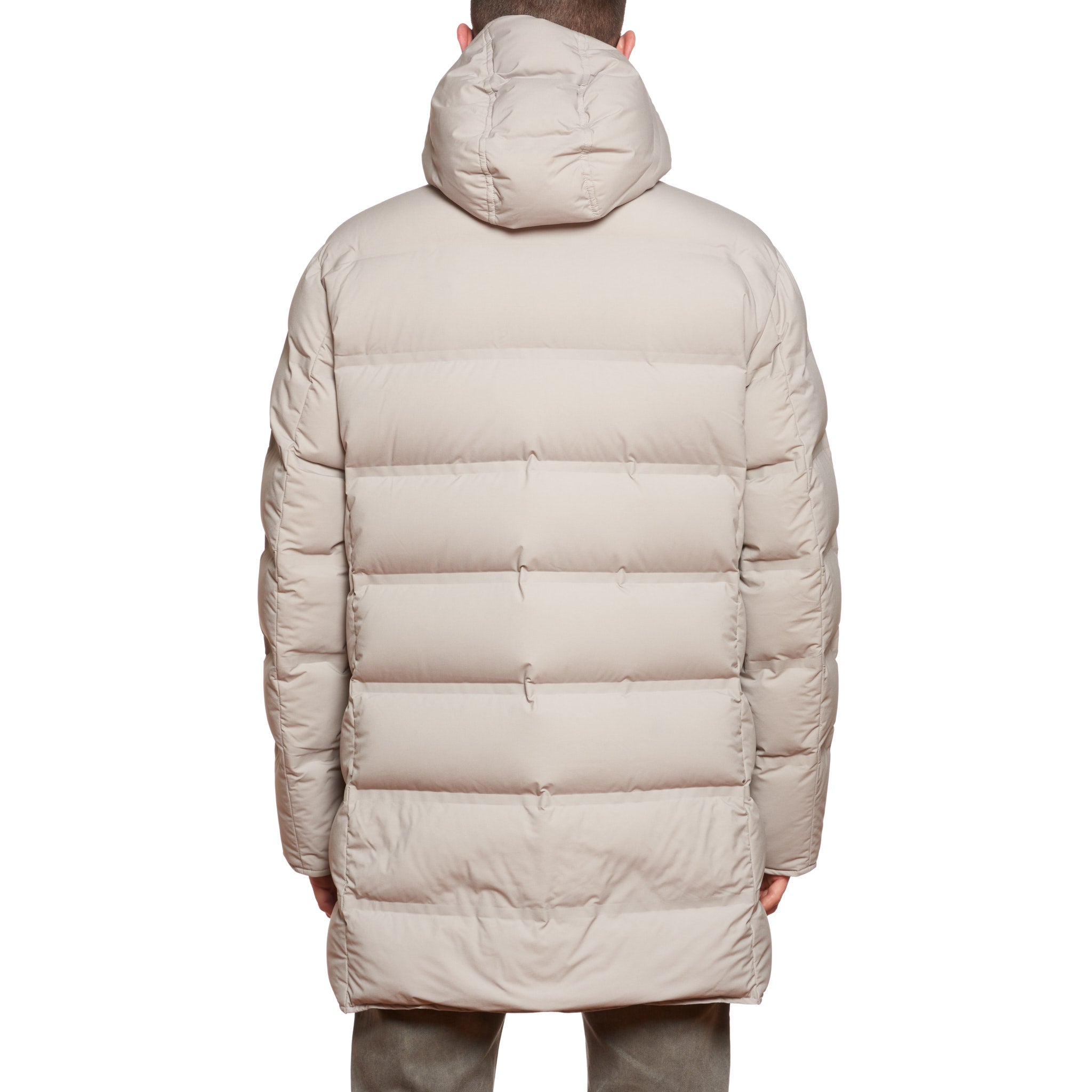 KIRED Tailored Sportswear Gray Goose Down Padded Double Breasted Coat 54 XL KIRED