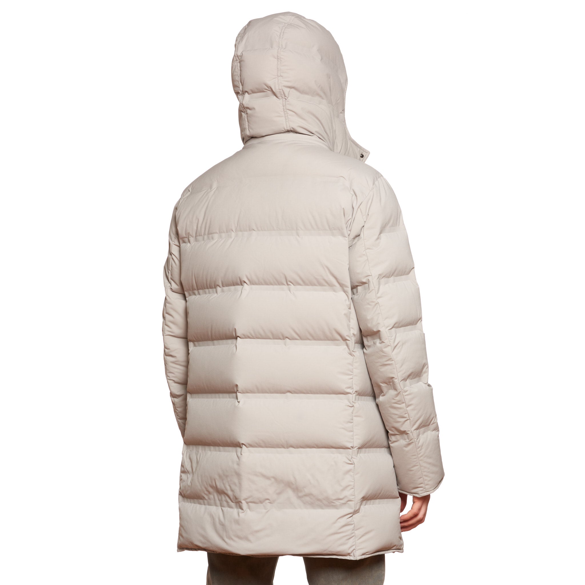 KIRED Tailored Sportswear Gray Goose Down Padded Double Breasted Coat 54 XL KIRED