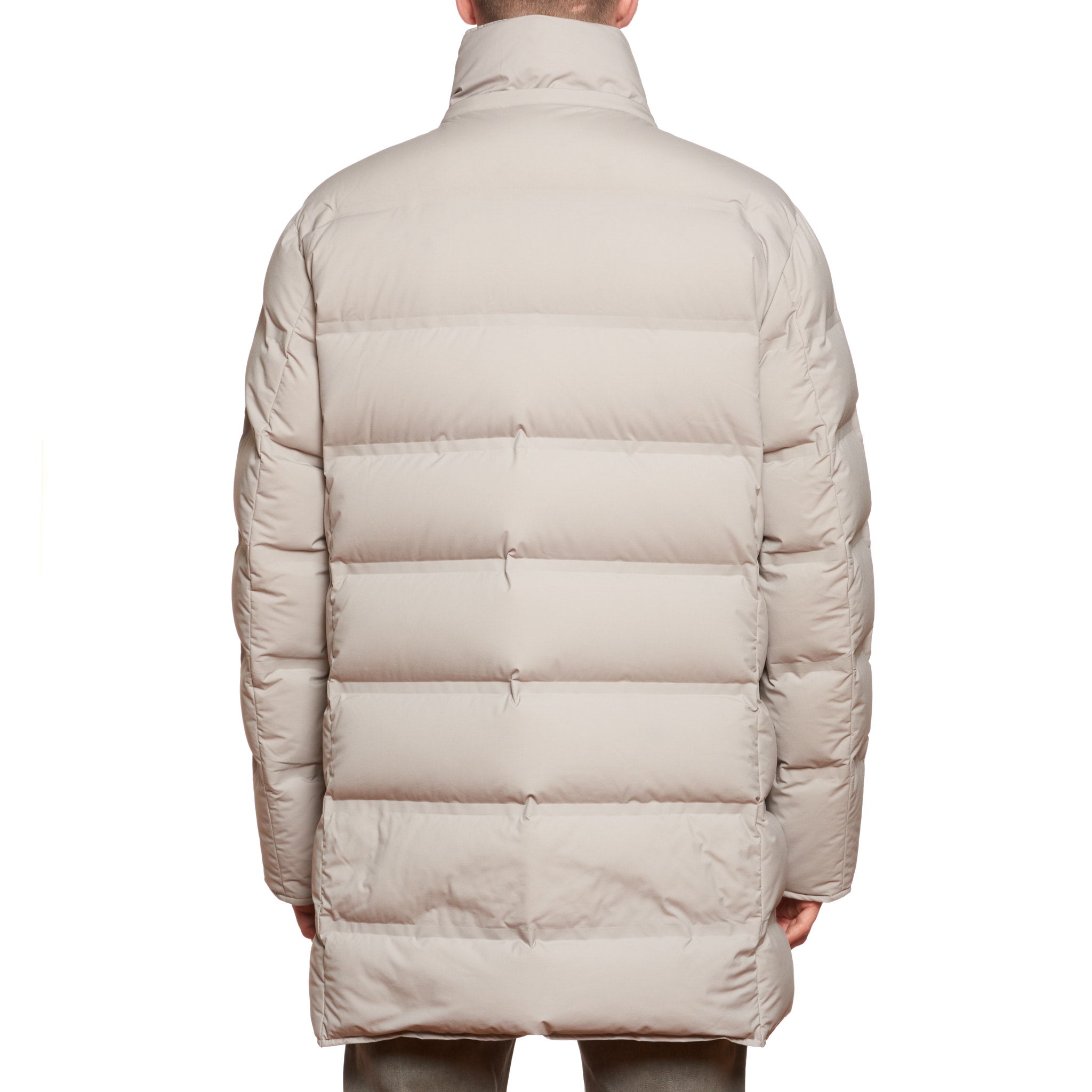 KIRED Tailored Sportswear Gray Goose Down Padded Double Breasted Coat 54 XL KIRED