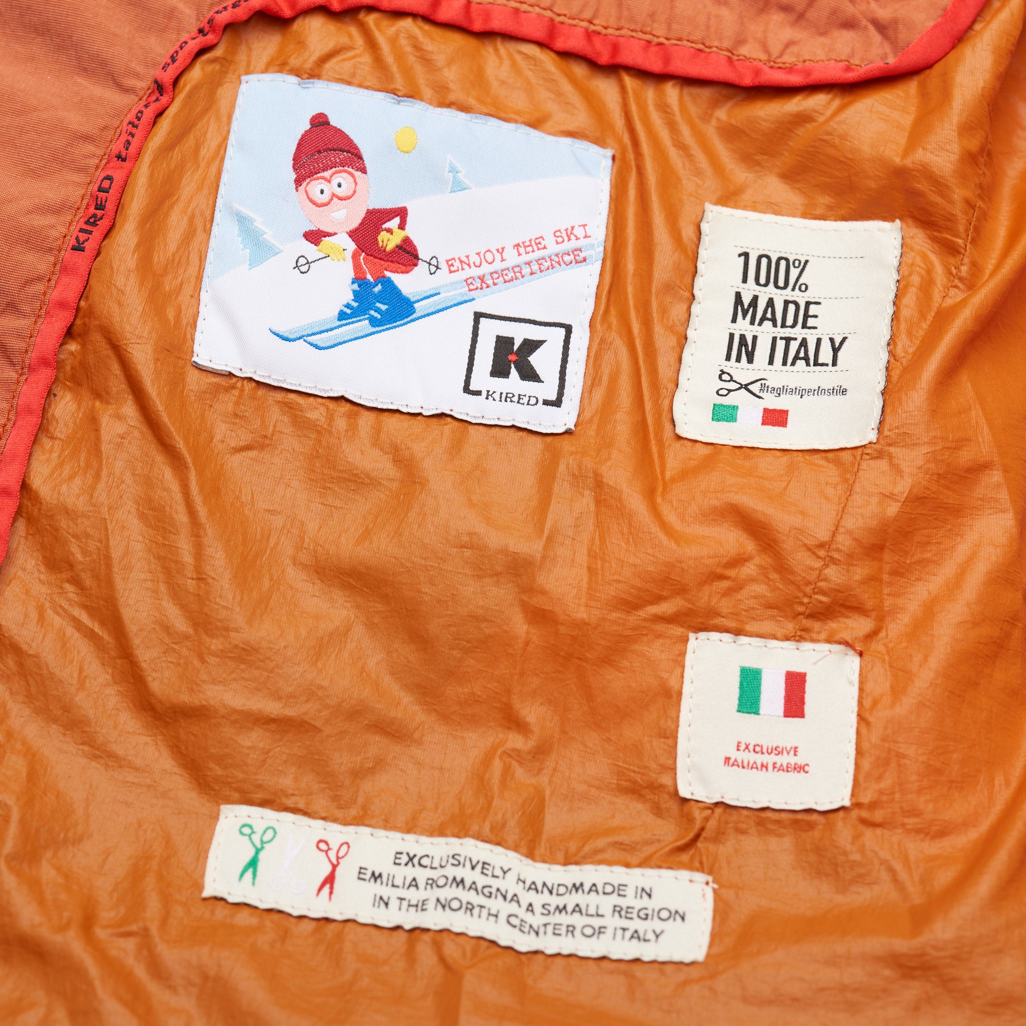 KITON KIRED Orange Goose Down Hooded Parka Puffer Jacket Coat 50 M KIRED