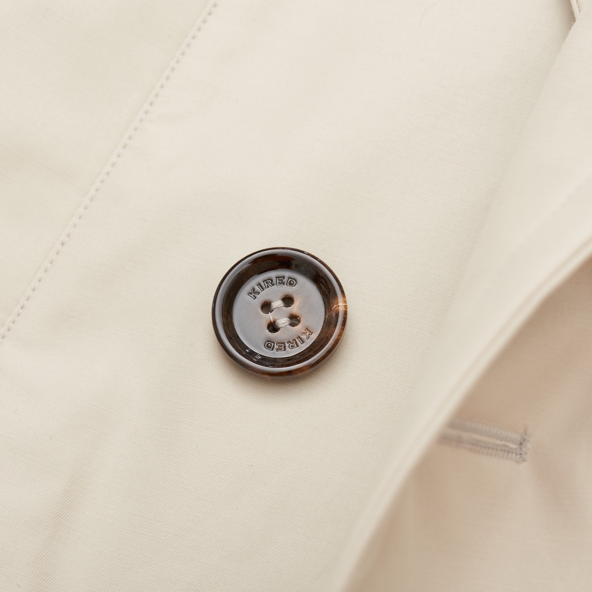 KITON KIRED "Oglio" Primaloft Off-White Padded DB Pea Coat Jacket KIRED