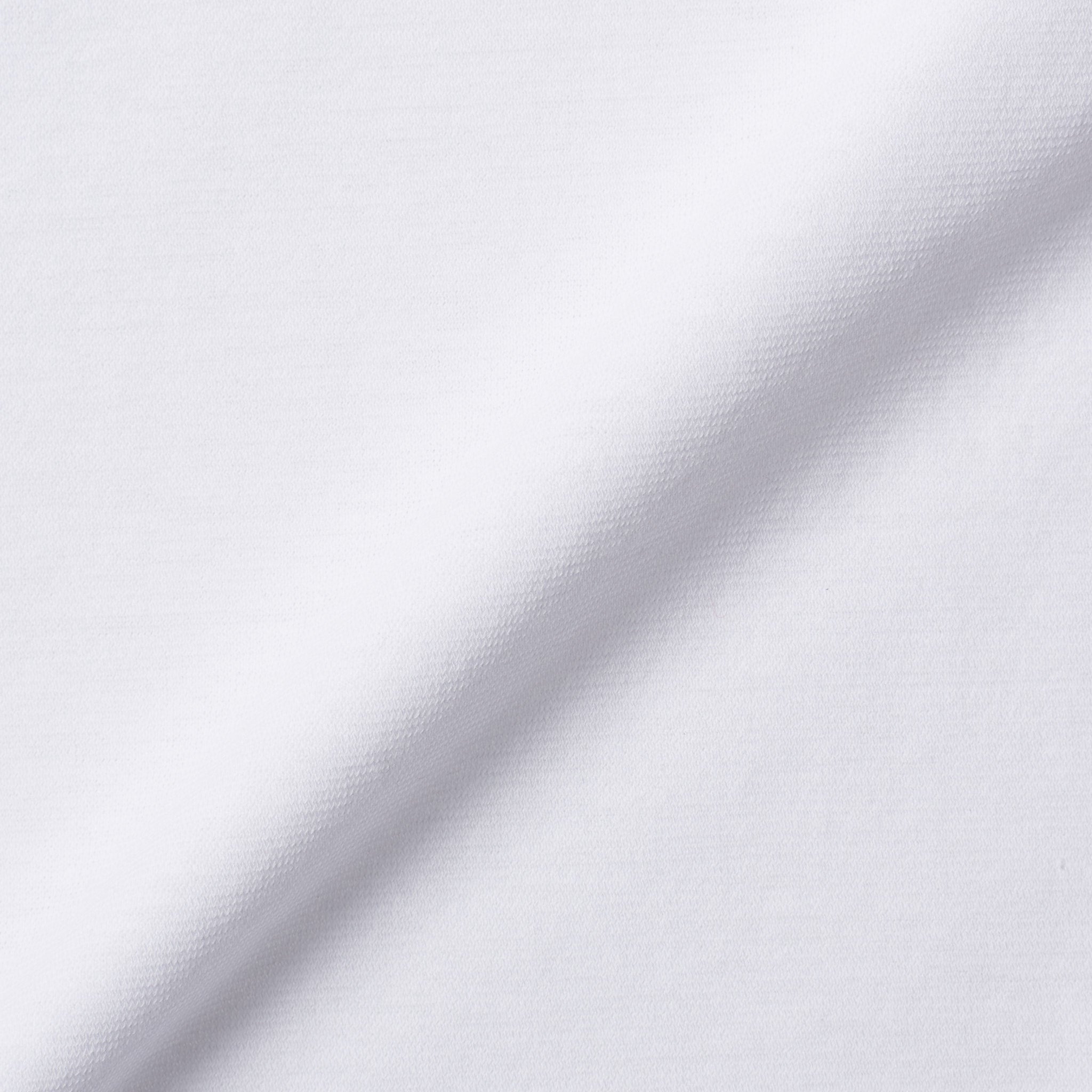Kiton KIRED "PositanoML" White Exclusive Crepe Cotton Long Sleeve Polo Shirt KIRED