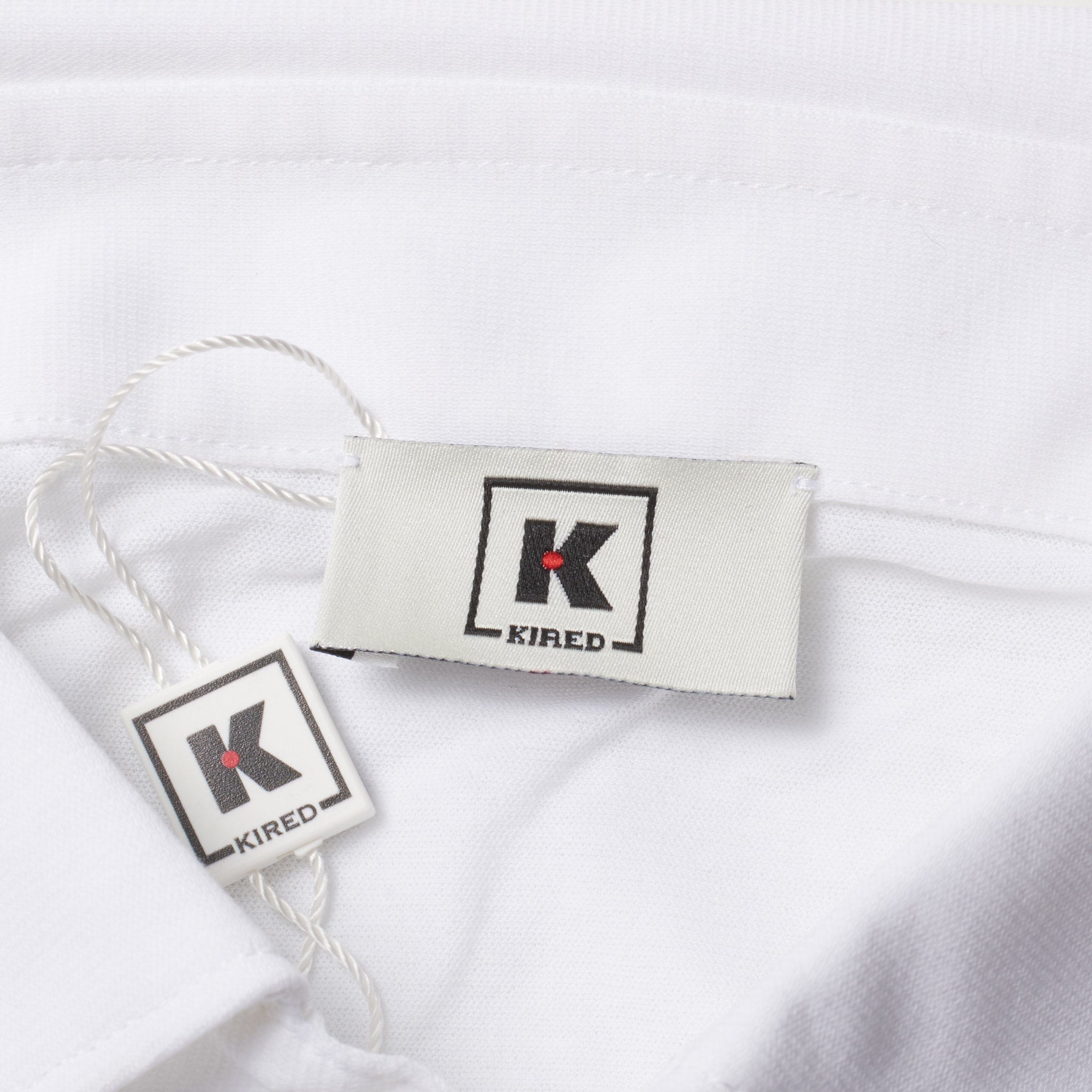 Kiton KIRED "Positano" White Exclusive Crepe Cotton Short Sleeve Polo Shirt XS KIRED