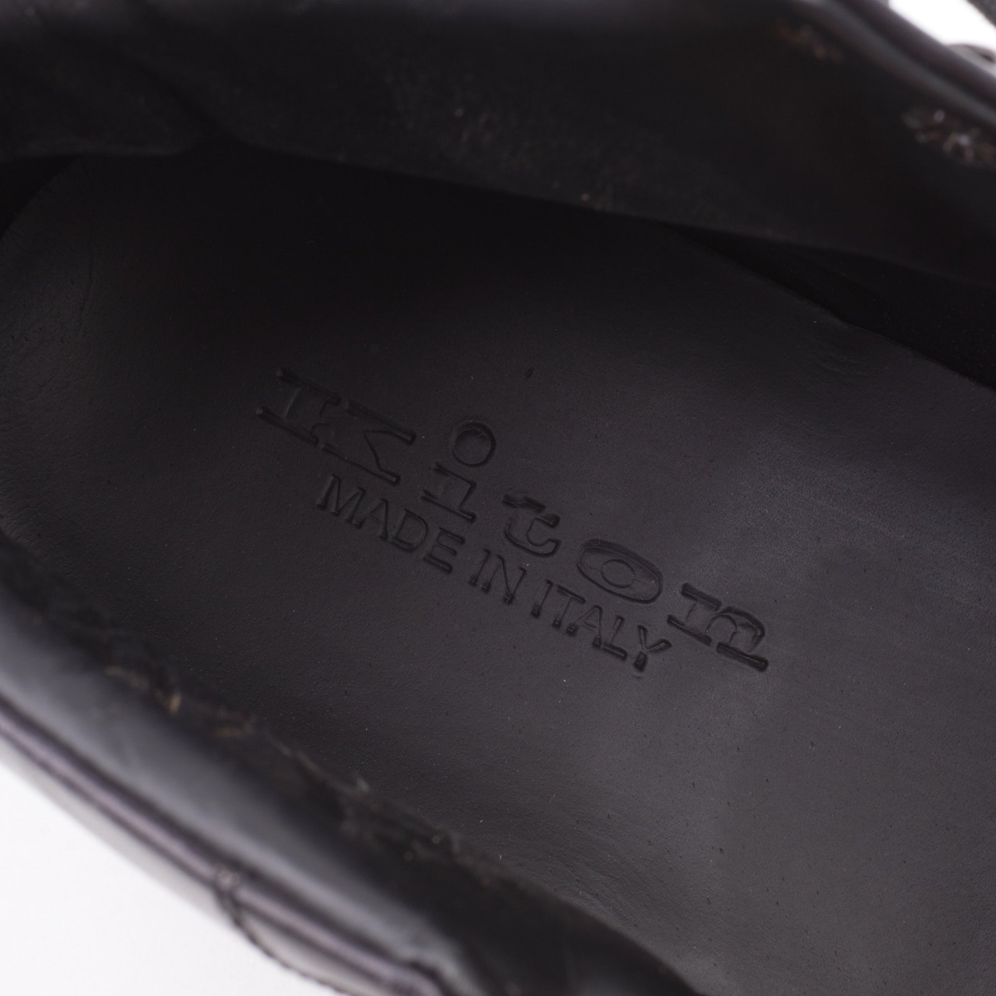 KITON Black Calfskin Leather High-Top Sneaker Boots Shoes NEW with Box KITON