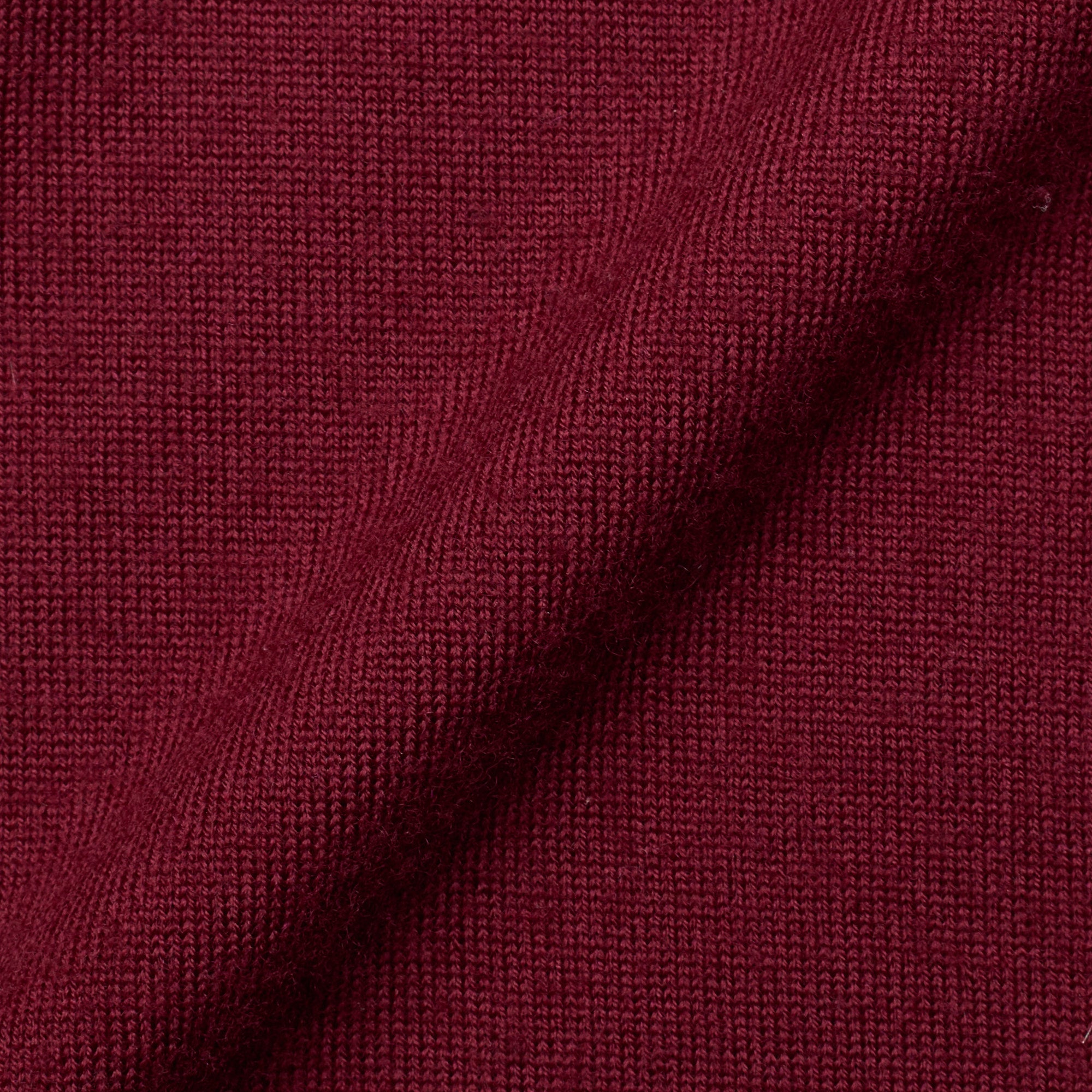 KITON Napoli CIPA 1960 Handmade Burgundy Wool Polo Sweater EU 50 US M KITON