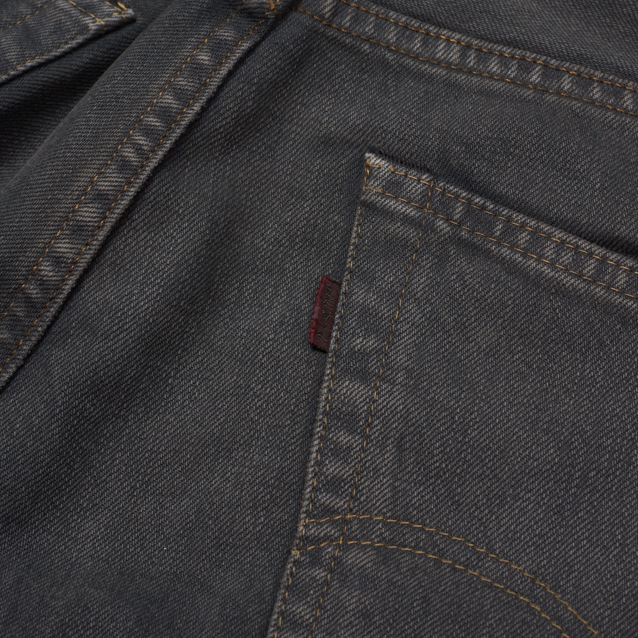 LEVI'S Vintage Clothing 501-0217 Dark Gray Denim Slim Straight Fit Jeans W33 L32 LEVI'S