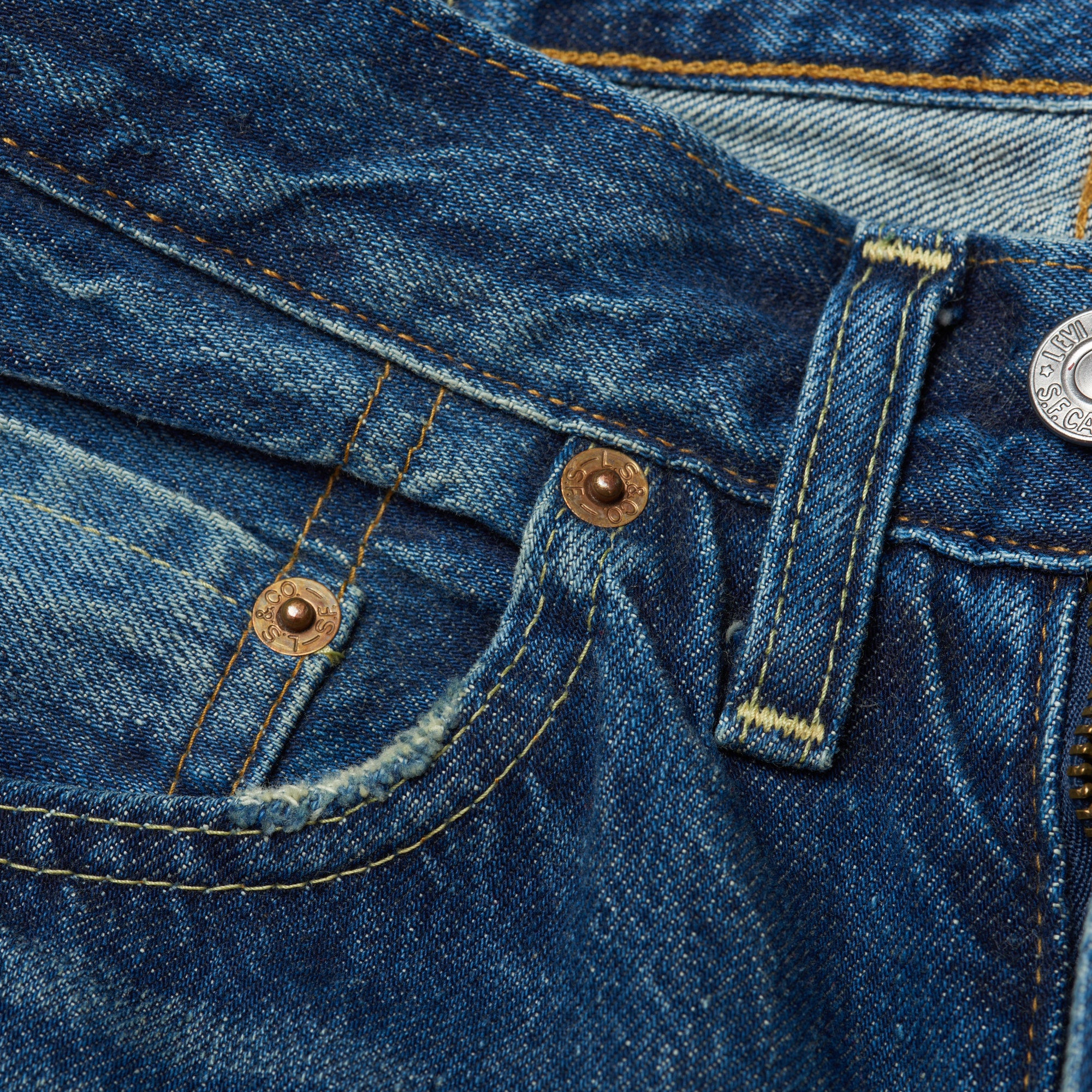 LEVI'S LVC Big E Vintage Clothing 501Z XX Denim Selvedge Jeans W26 L32 LEVI'S