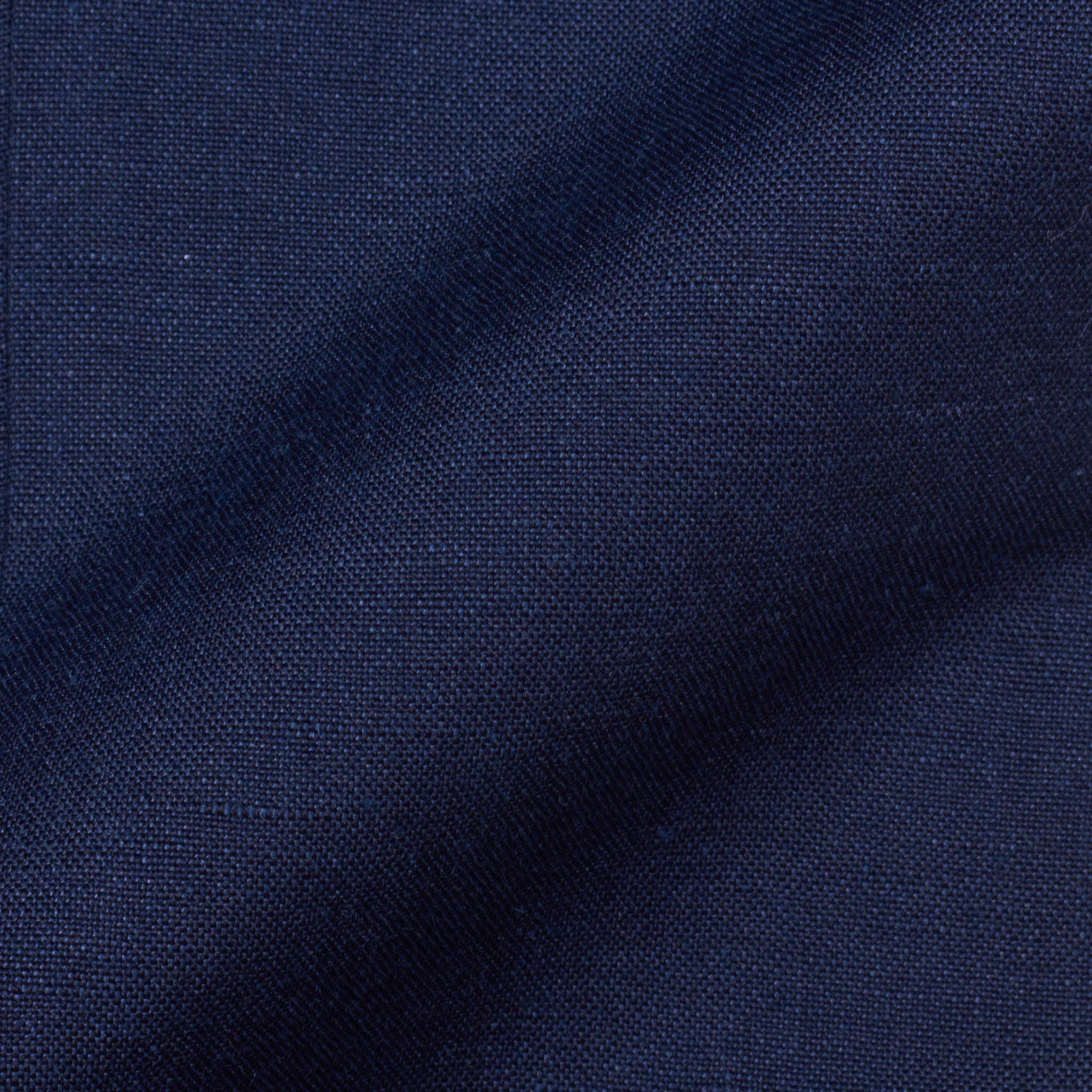 LUIGI BORRELLI Napoli Dark Navy Blue Wool-Linen SP Dress Pants EU 46 NEW US 30 LUIGI BORRELLI