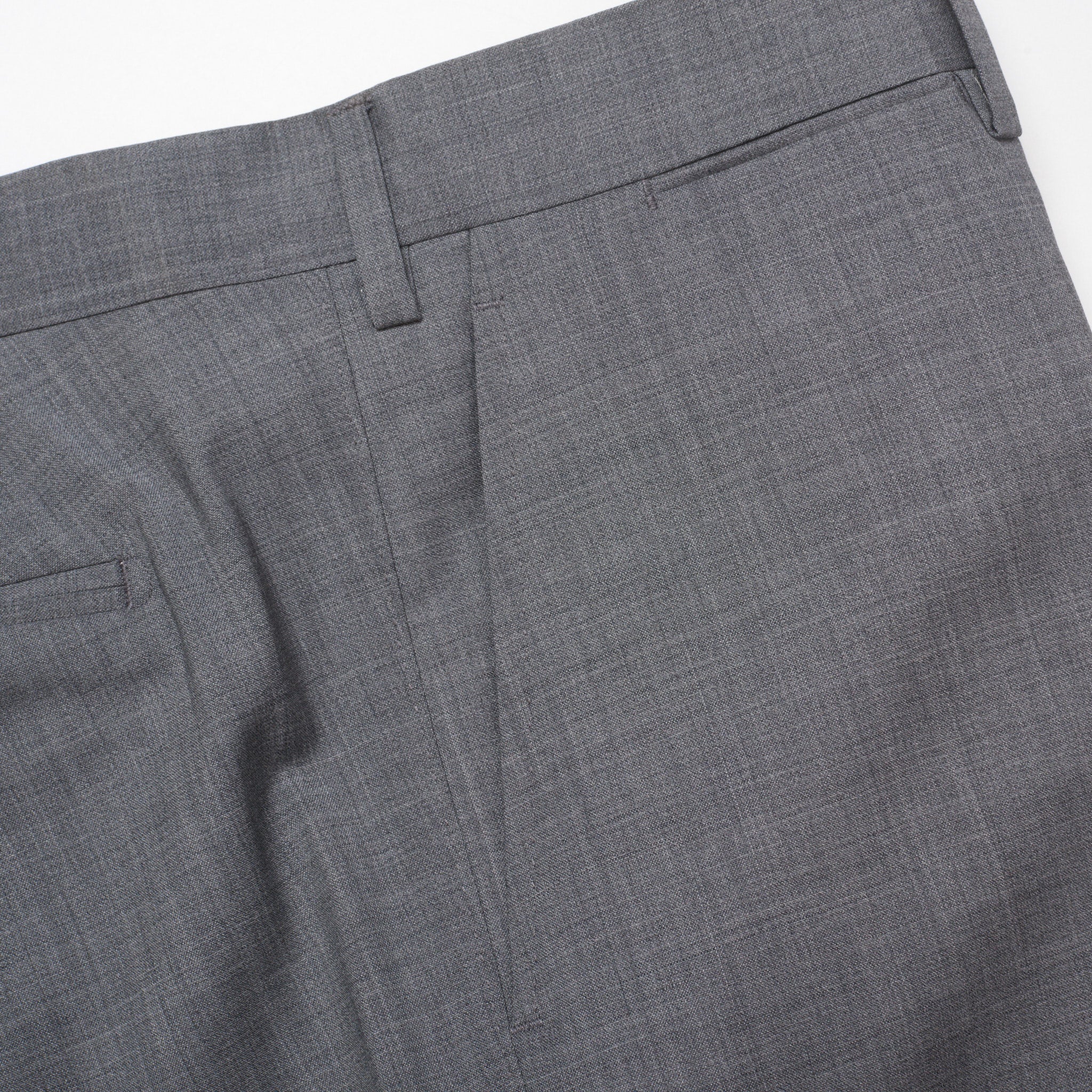 LUIGI BORRELLI Napoli Gray Wool Flat Front Dress Pants US 42 NEW EU 58 LUIGI BORRELLI