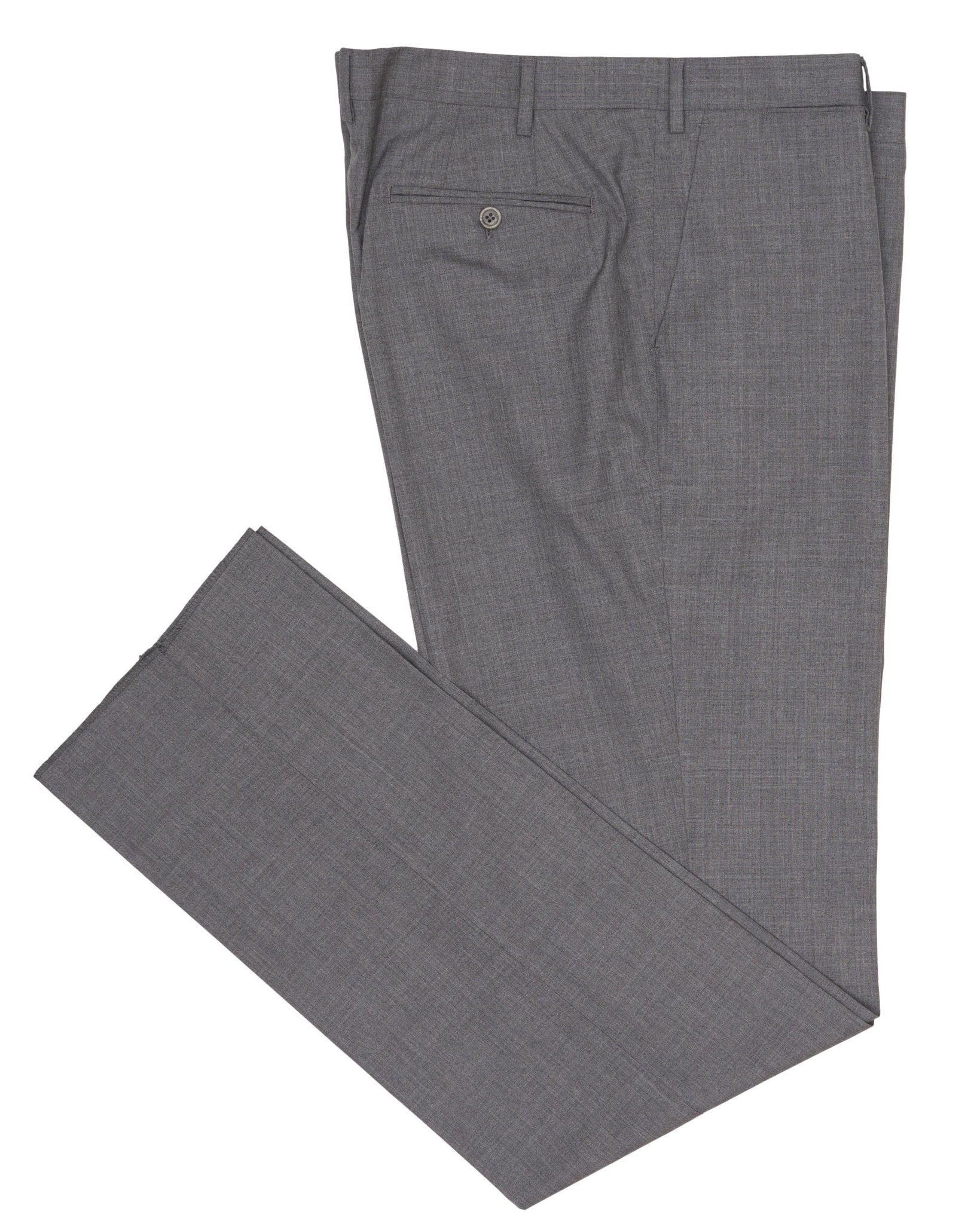 LUIGI BORRELLI Royal Collection L.B.R.C. Gray Wool Flat Front Dress Pants NEW LUIGI BORRELLI