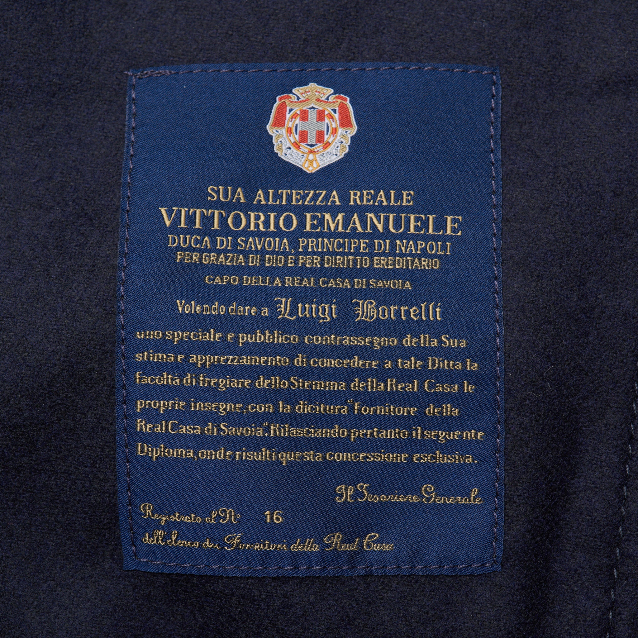 LUIGI BORRELLI Royal Collection L.B.R.C. "Caracciolo-RC" Blue Wool Jeans Pants N LUIGI BORRELLI