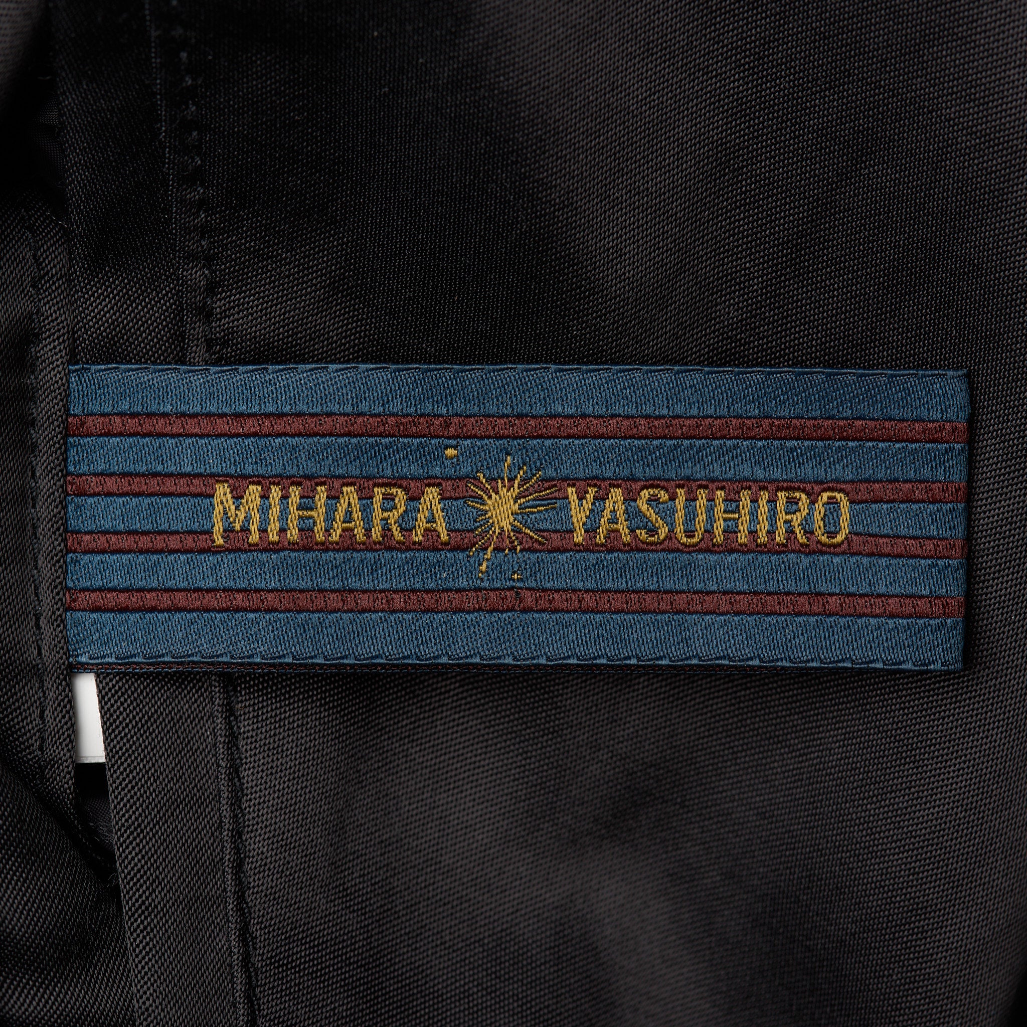 MAISON MIHARA YASUHIRO Black Satin Reversible Jacket Coat Size 46 US XS MIHARA YASUHIRO