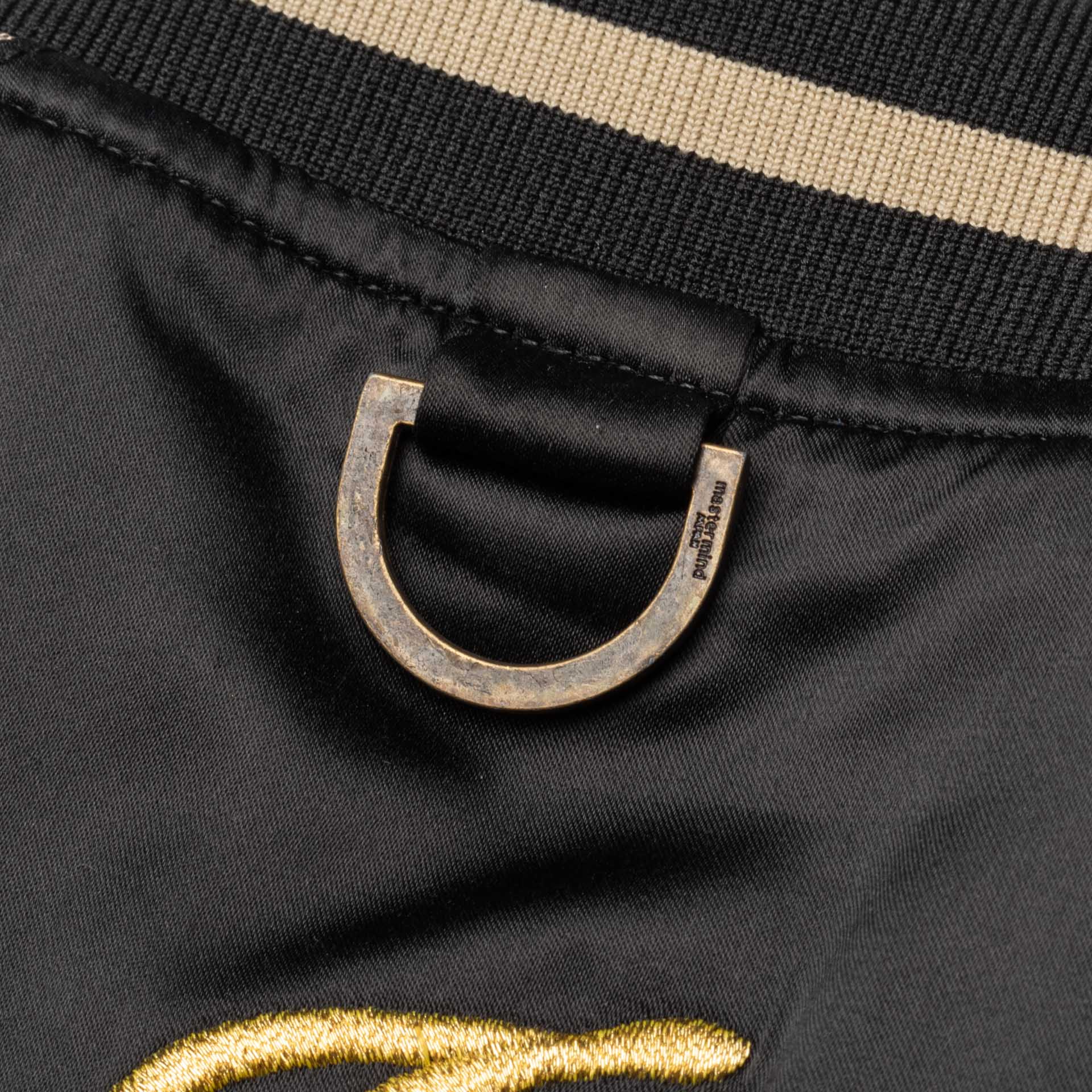 MASTERMIND JAPAN for "CROWS ZERO II" Theater8 Black-Gold Silk Jacket Size L MASTERMIND JAPAN