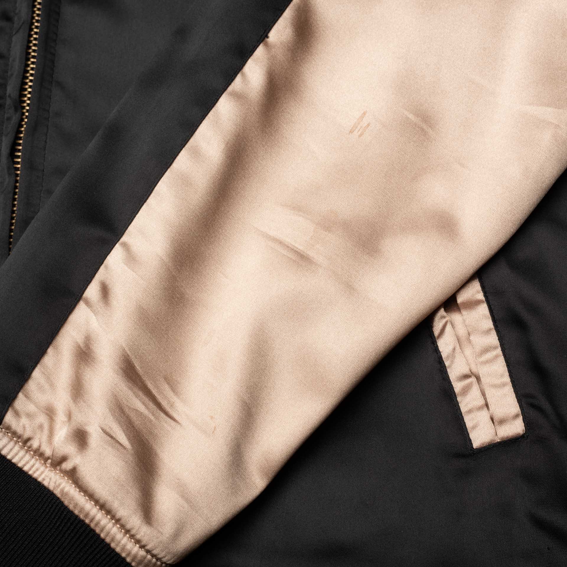 MASTERMIND JAPAN for "CROWS ZERO II" Theater8 Black-Gold Silk Jacket Size L MASTERMIND JAPAN