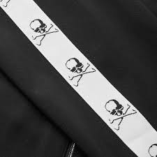 MASTERMIND WORLD Black Taped Track Jacket Full Zip Cardigan Coat NEW Size XL MASTERMIND WORLD