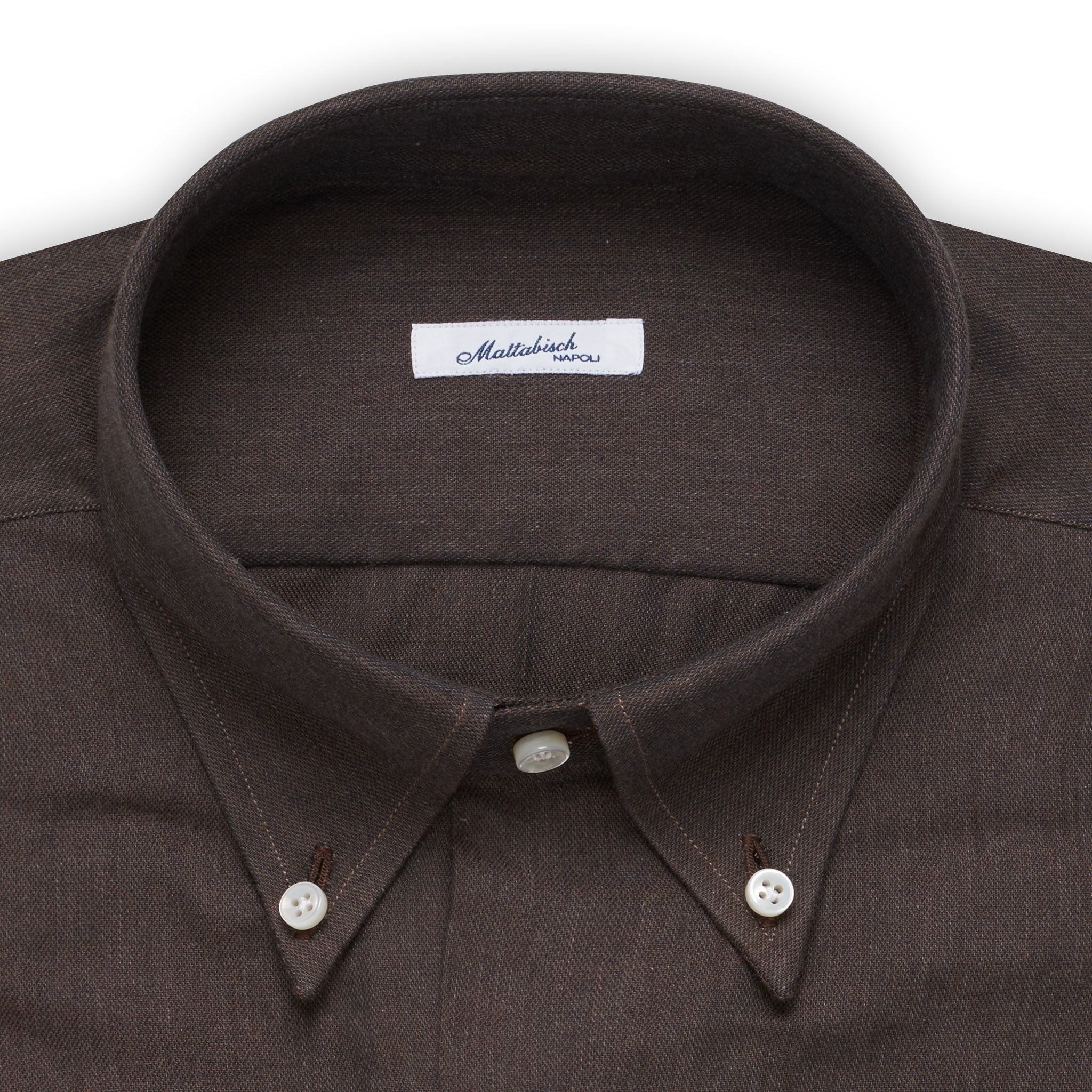 MATTABISCH by Kiton Handmade Gray Button-Down Shirt 40 NEW 15.75 Slim MATTABISCH