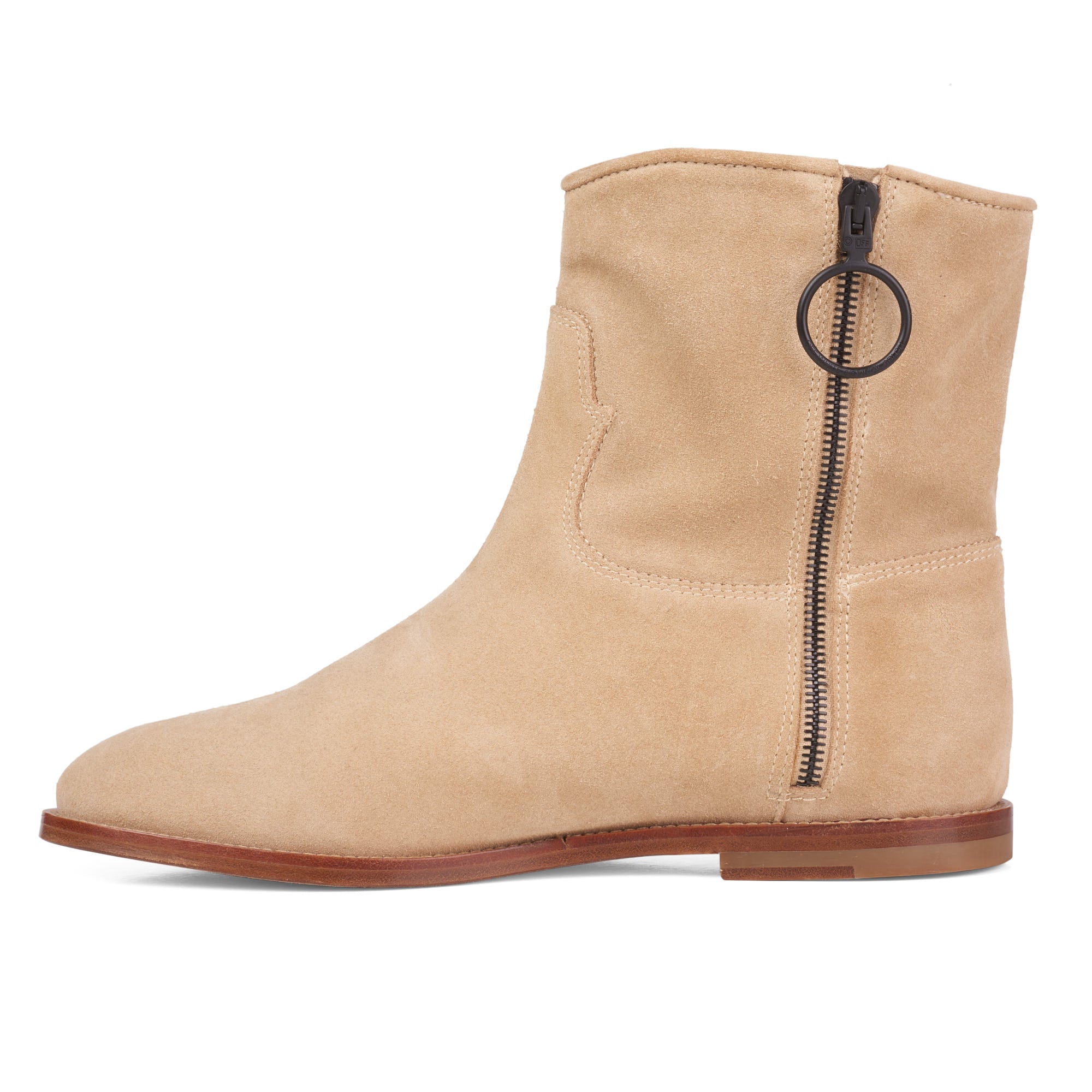 OFF-WHITE c/o VIRGIL ABLOH Tan Suede Leather Men's Ankle Boots 41 NEW US 8 OFF-WHITE