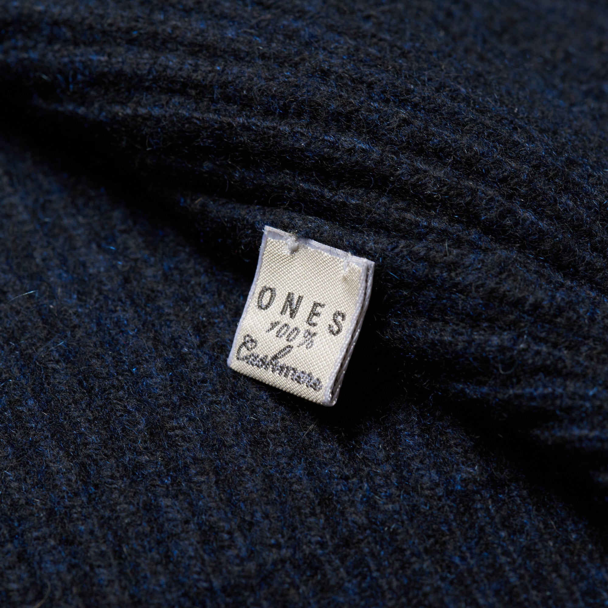 ONES Navy Blue Cashmere Knit Dual Zip Cardigan Sweater EU 50 NEW US M ONES
