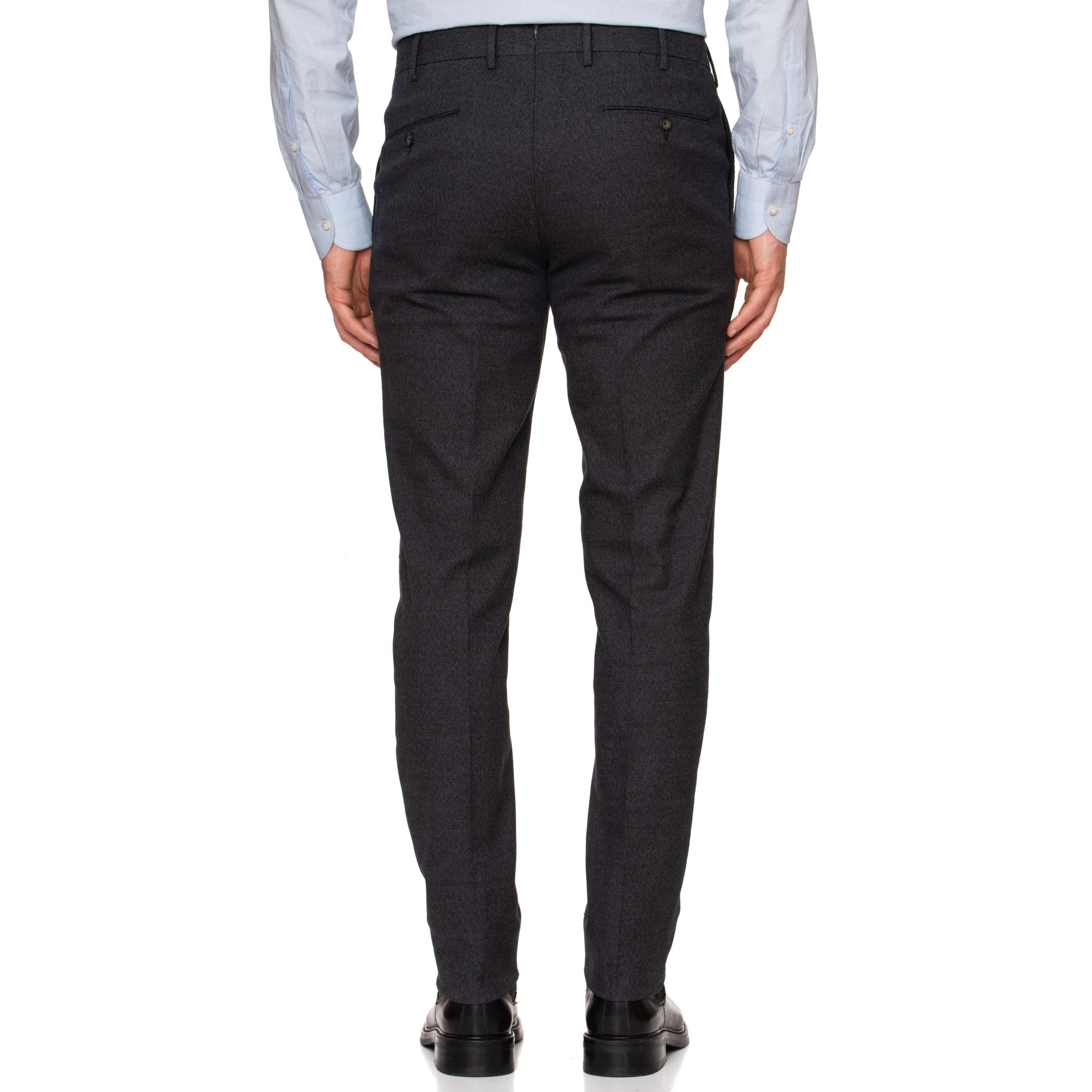 PT01 PANTALONI TORINO "Jacques" Gray Cotton Stretch Flat Front Pants NEW Slim PT01 PANTALONI TORINO