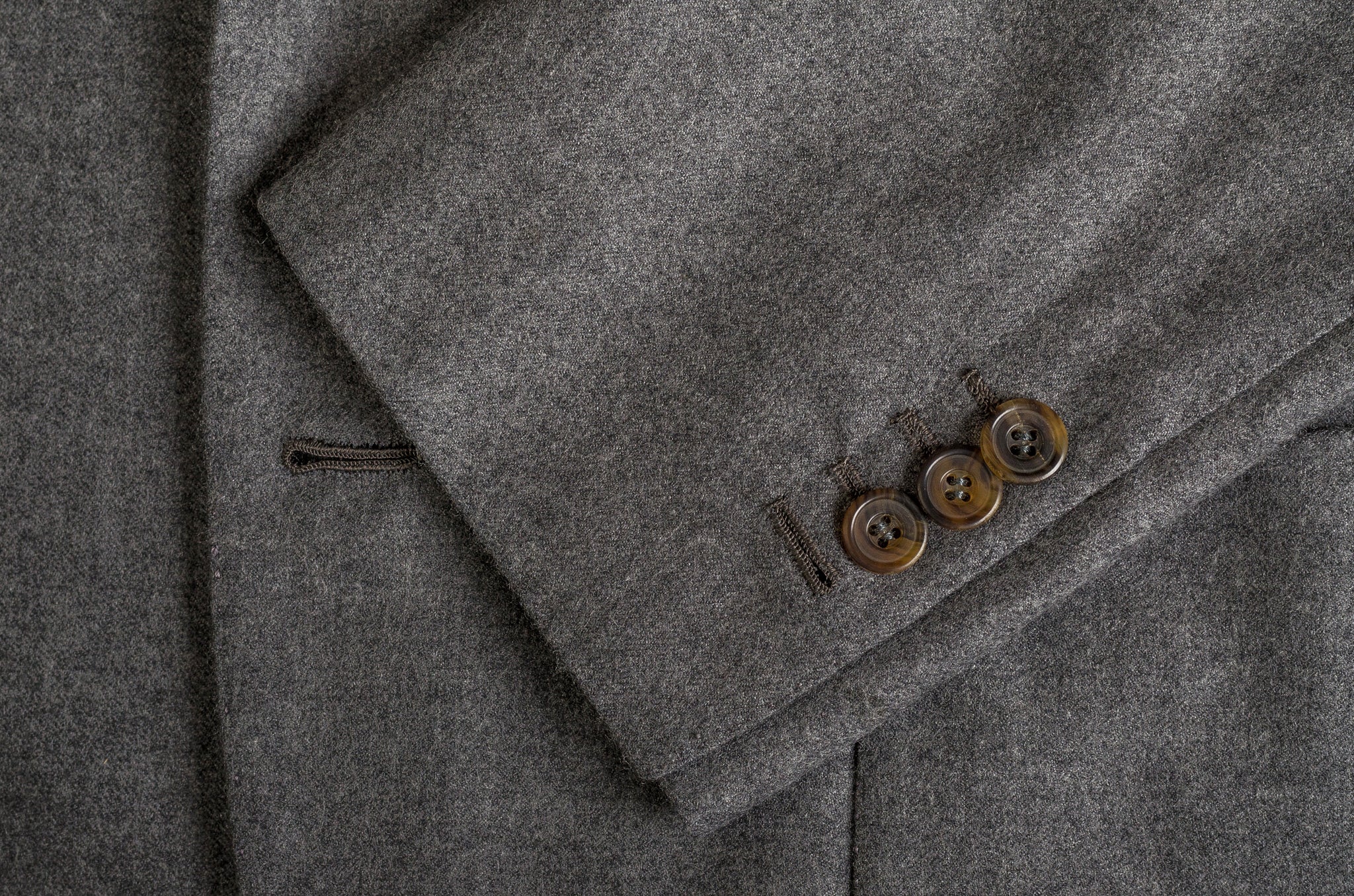RUBINACCI Handmade Bespoke Gray Wool Flannel Blazer Jacket EU 50 US 38 40 RUBINACCI