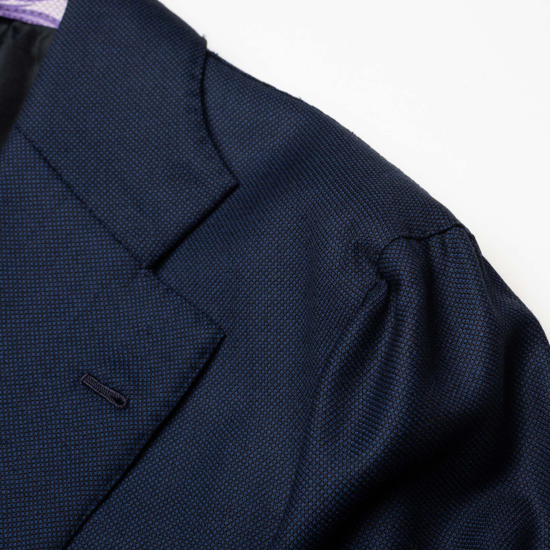 SARTORIA CHIAIA Bespoke Blue CERRUTI Wool Super 130's Jacket EU 46 US 36 Long SARTORIA CHIAIA