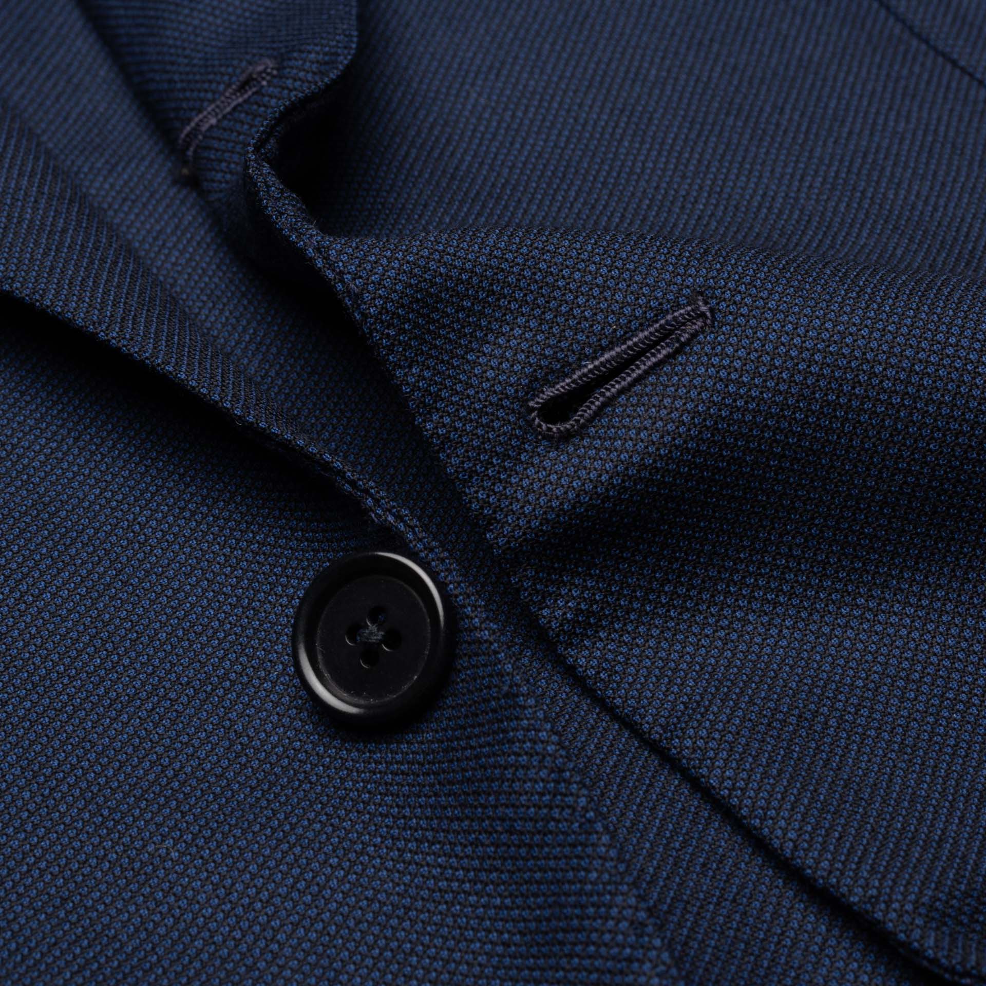 SARTORIA CHIAIA Bespoke Blue CERRUTI Wool Super 130's Jacket EU 46 US 36 Long SARTORIA CHIAIA