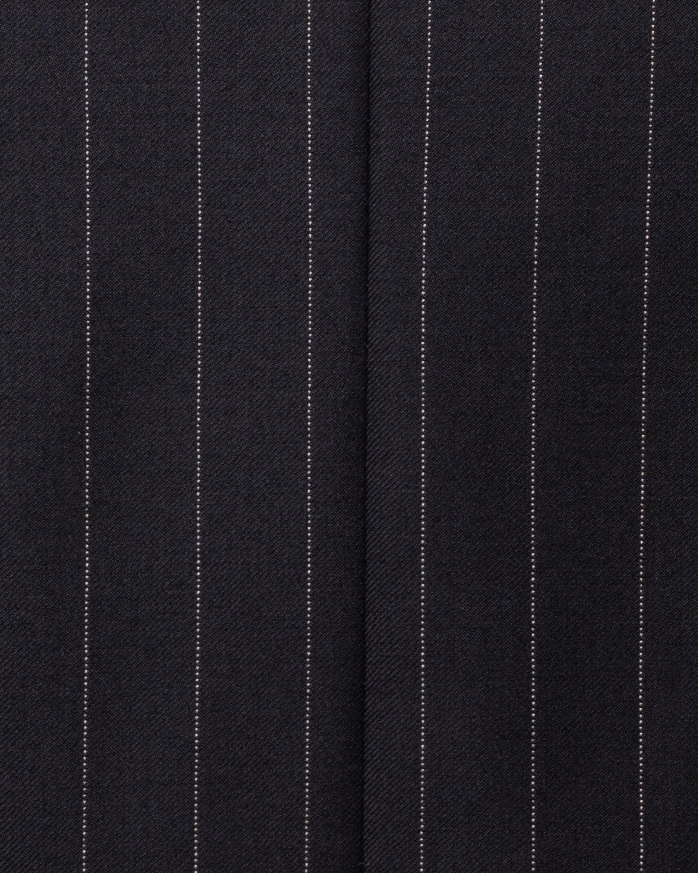 SARTORIA CASTANGIA Black Striped Wool Super 110's Suit EU 48 NEW US 38 CASTANGIA