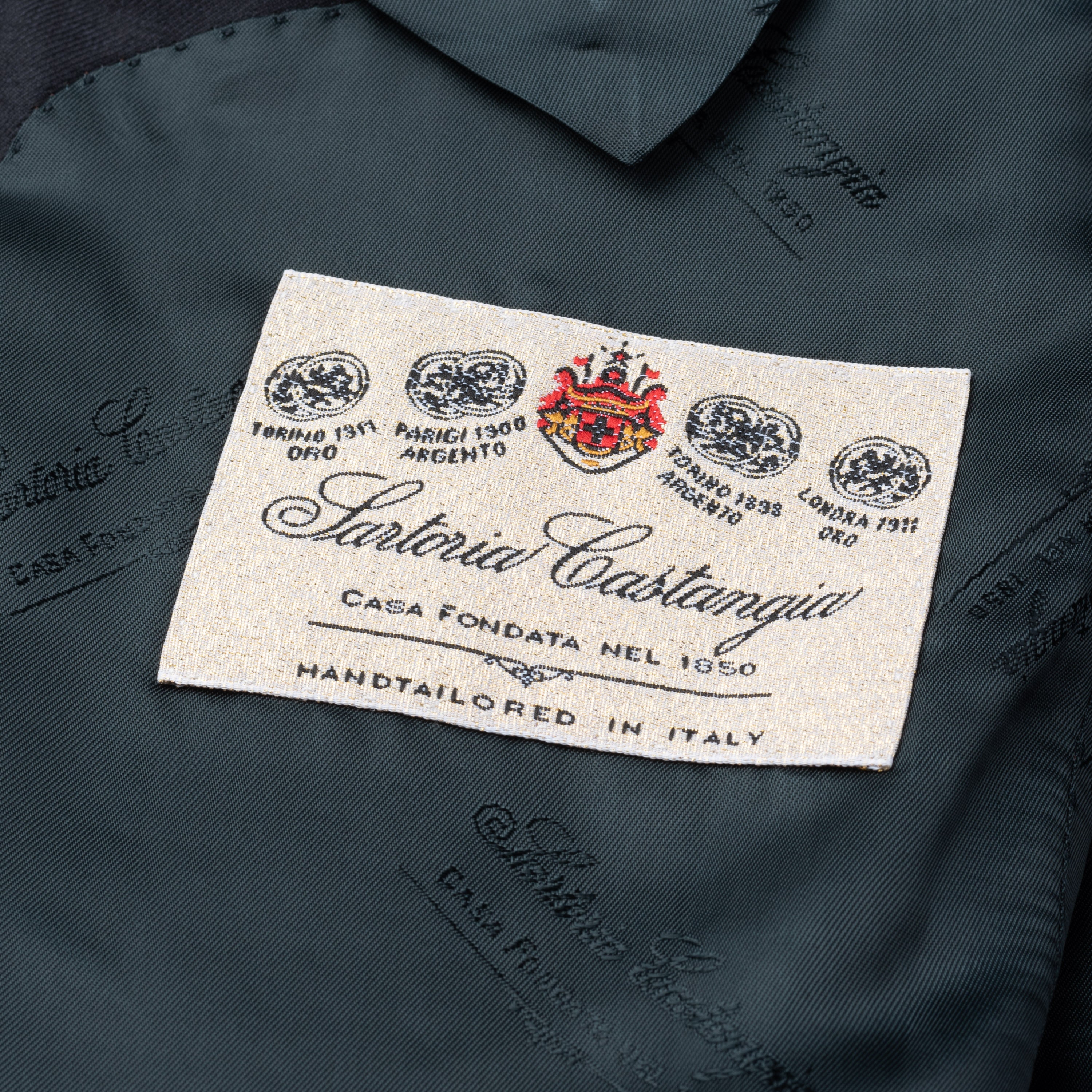 SARTORIA CASTANGIA Dark Blue Wool Super 150's Sport Coat Jacket EU 48 NEW US 38 CASTANGIA