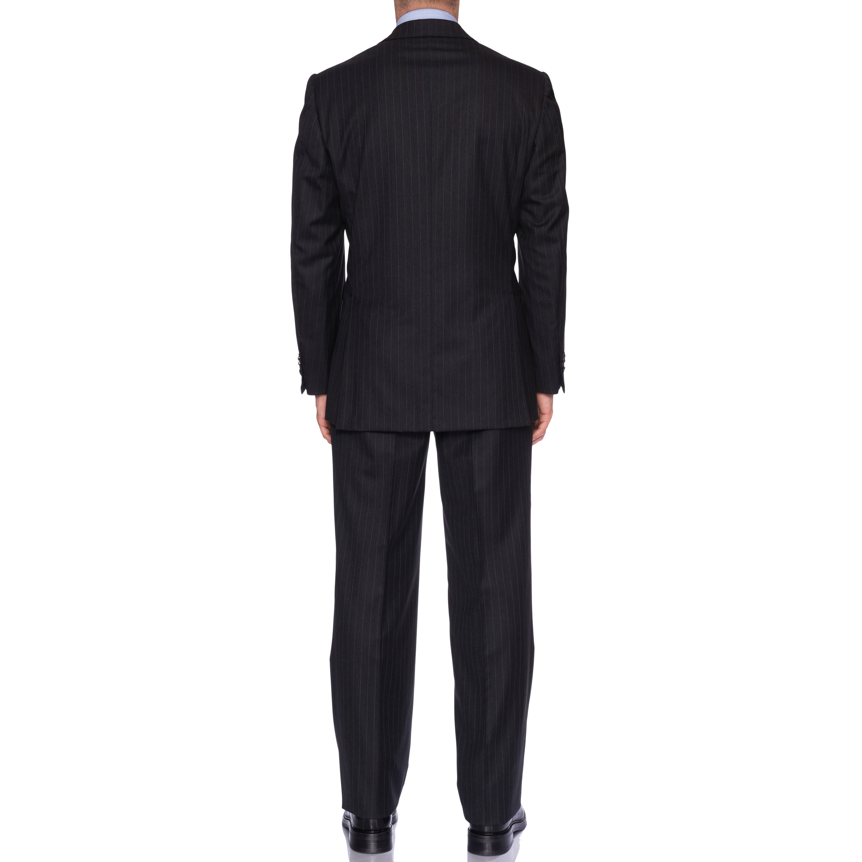 SARTORIA CASTANGIA Dark Gray Striped Wool Super 190's Suit EU 50 NEW US 40 CASTANGIA