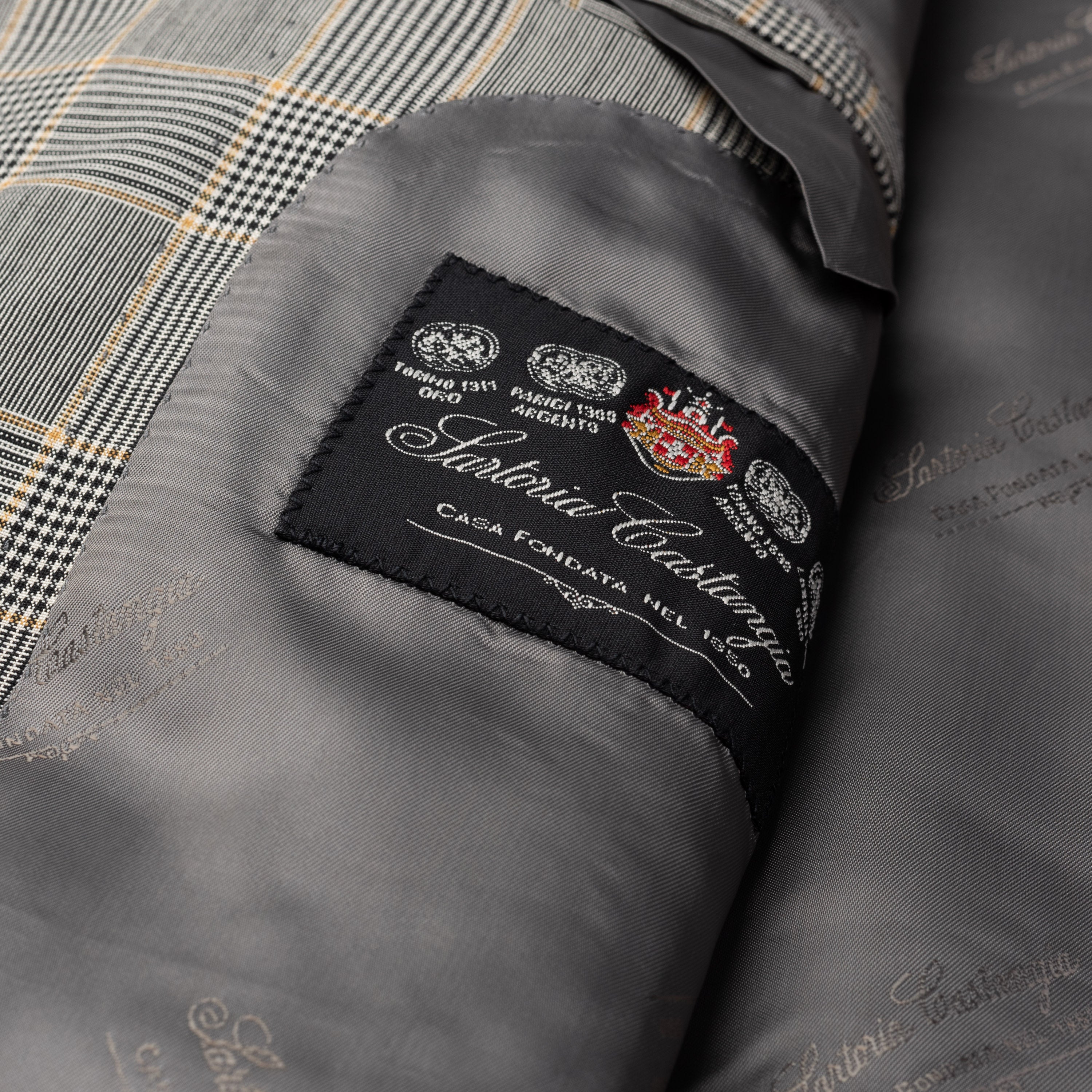 SARTORIA CASTANGIA Gray Prince of Wales Wool-Silk Sport Coat Jacket NEW CASTANGIA
