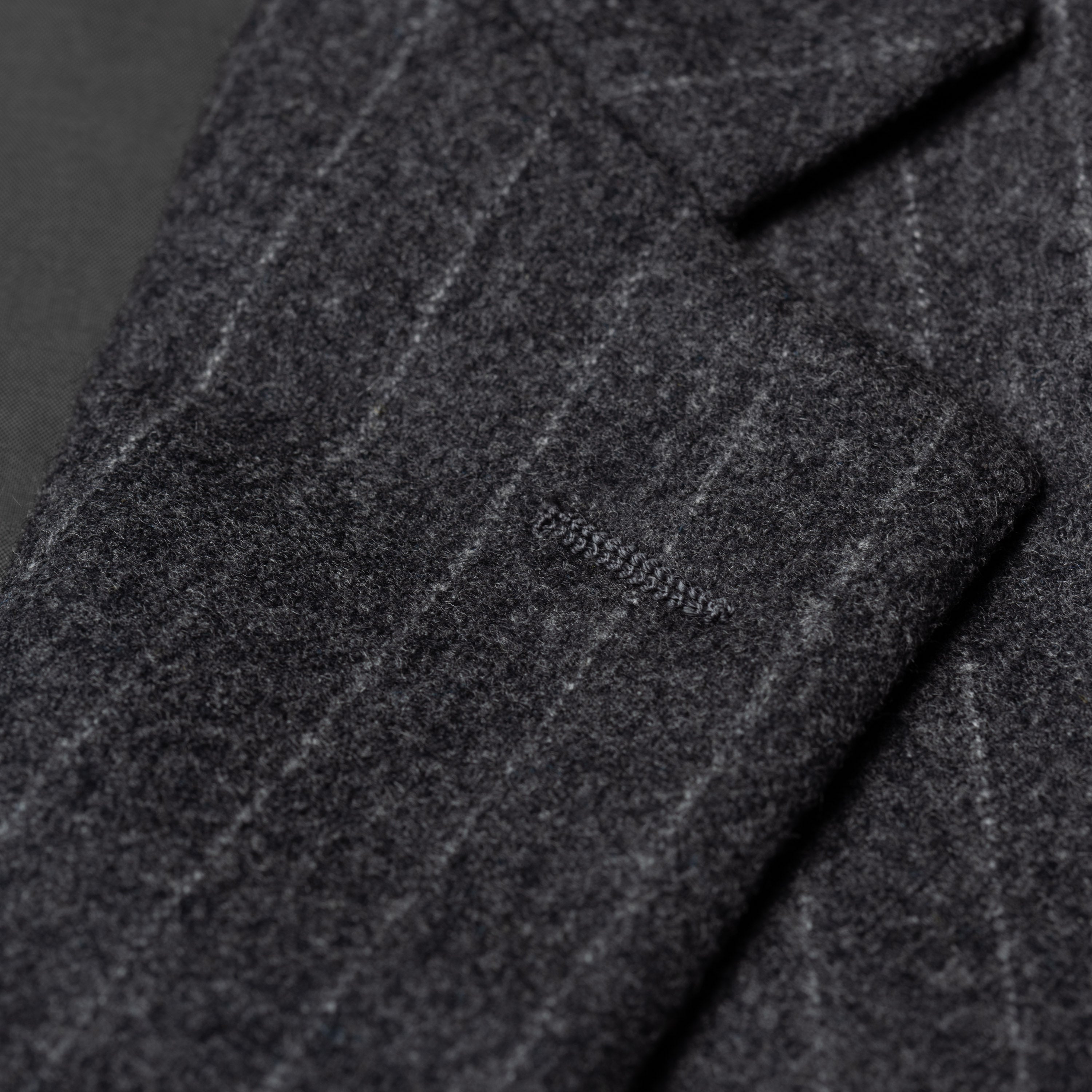 SARTORIA CASTANGIA Handmade Gray Striped Wool Flannel Suit EU 52 NEW US 42 CASTANGIA