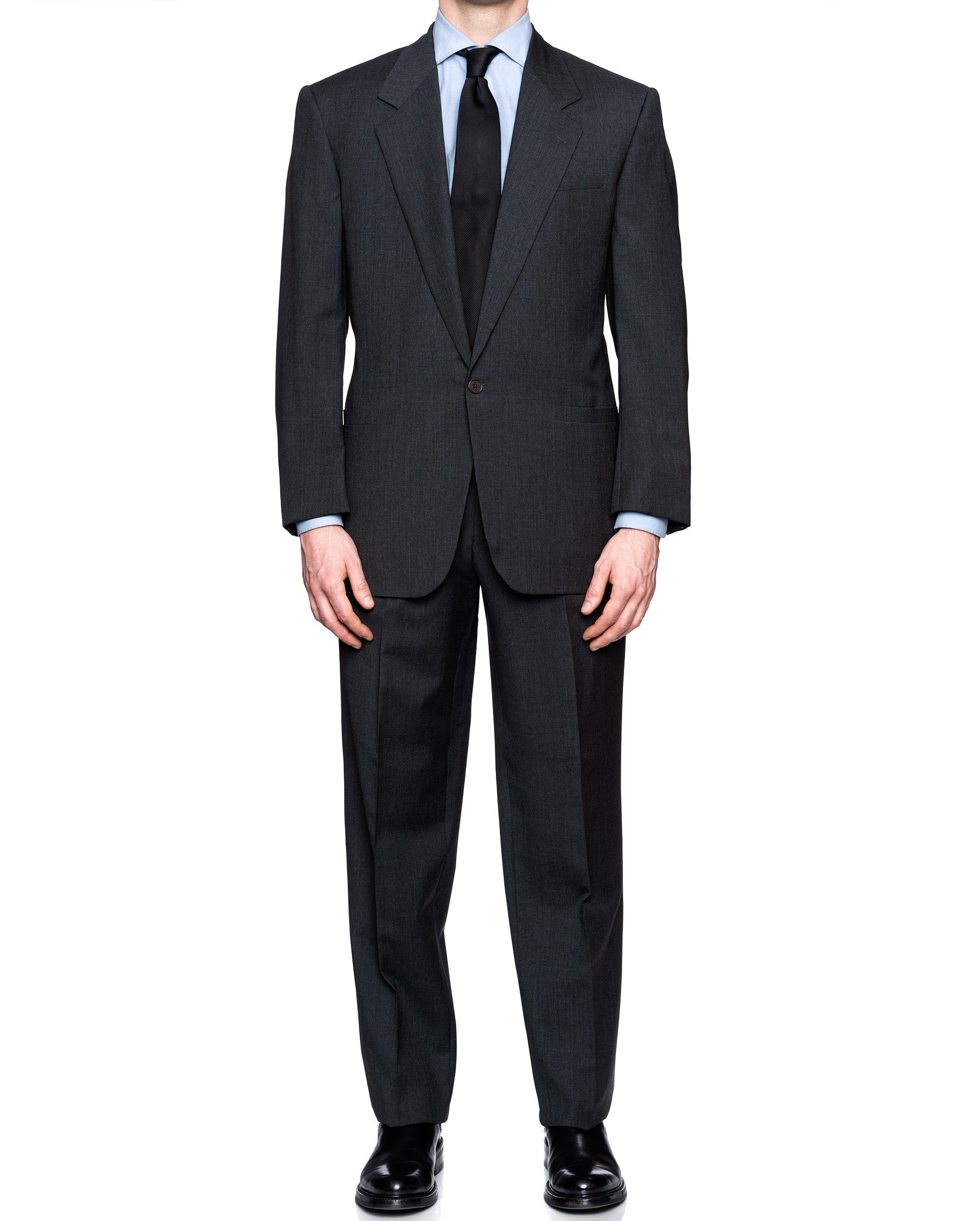 SARTORIA CASTANGIA Gray Wool 1 Button Suit EU 48 NEW US 38 CASTANGIA