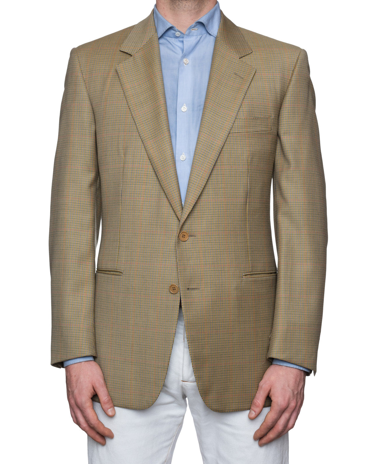 SARTORIA CASTANGIA Gun Club Plaid Wool Sport Coat Jacket